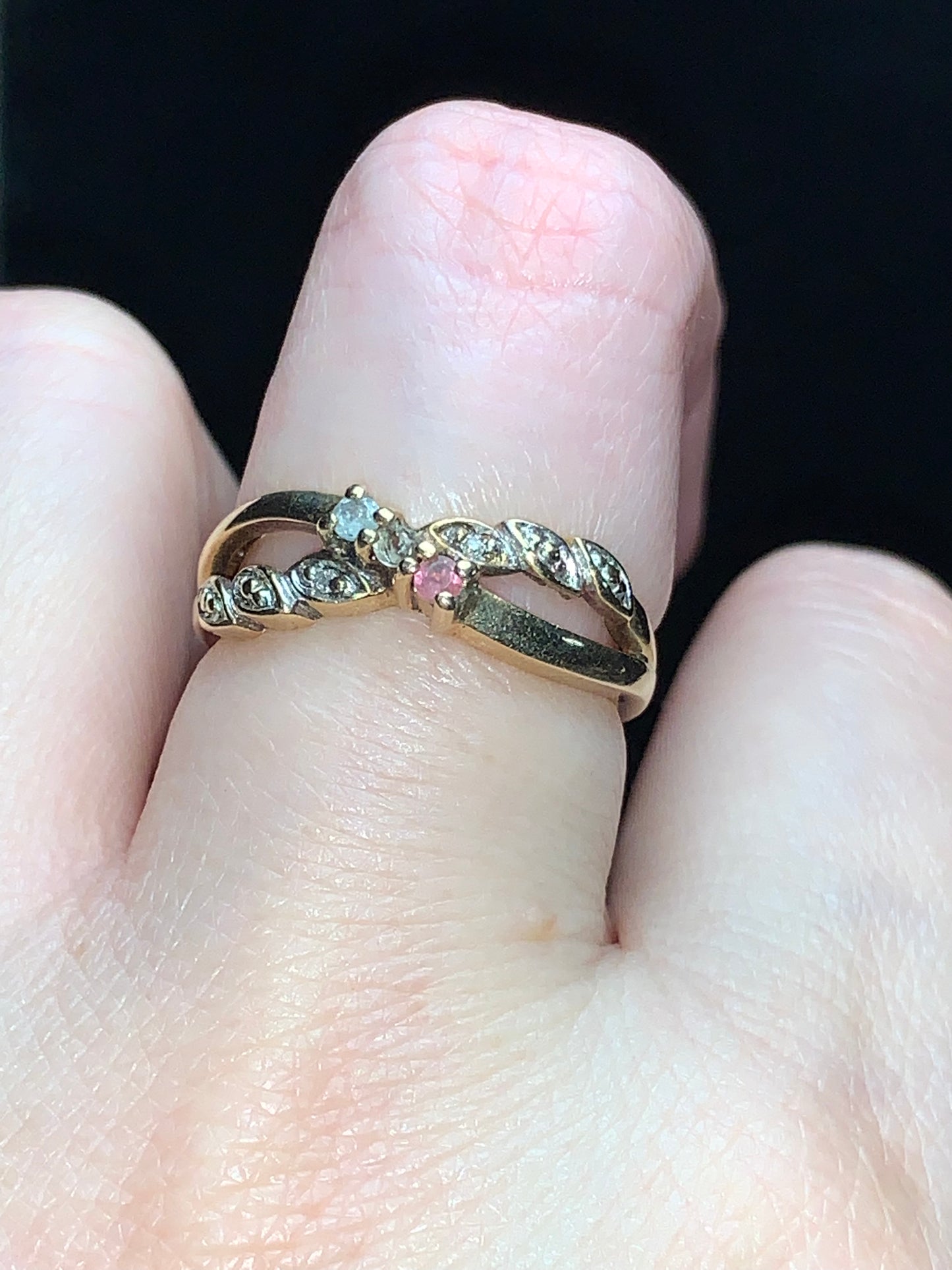 Vintage 10Kt gold Mothers ring, size 7