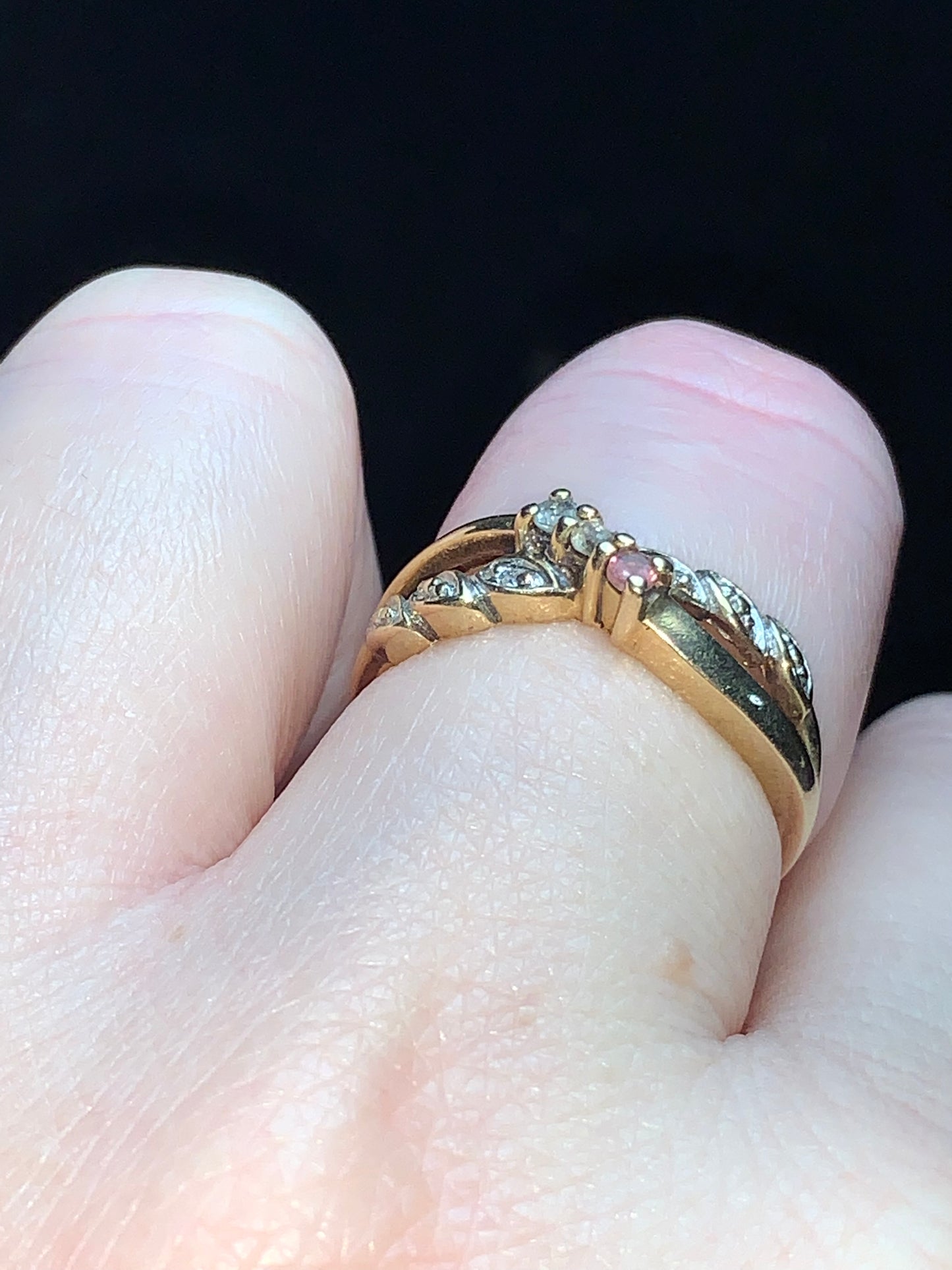 Vintage 10Kt gold Mothers ring, size 7