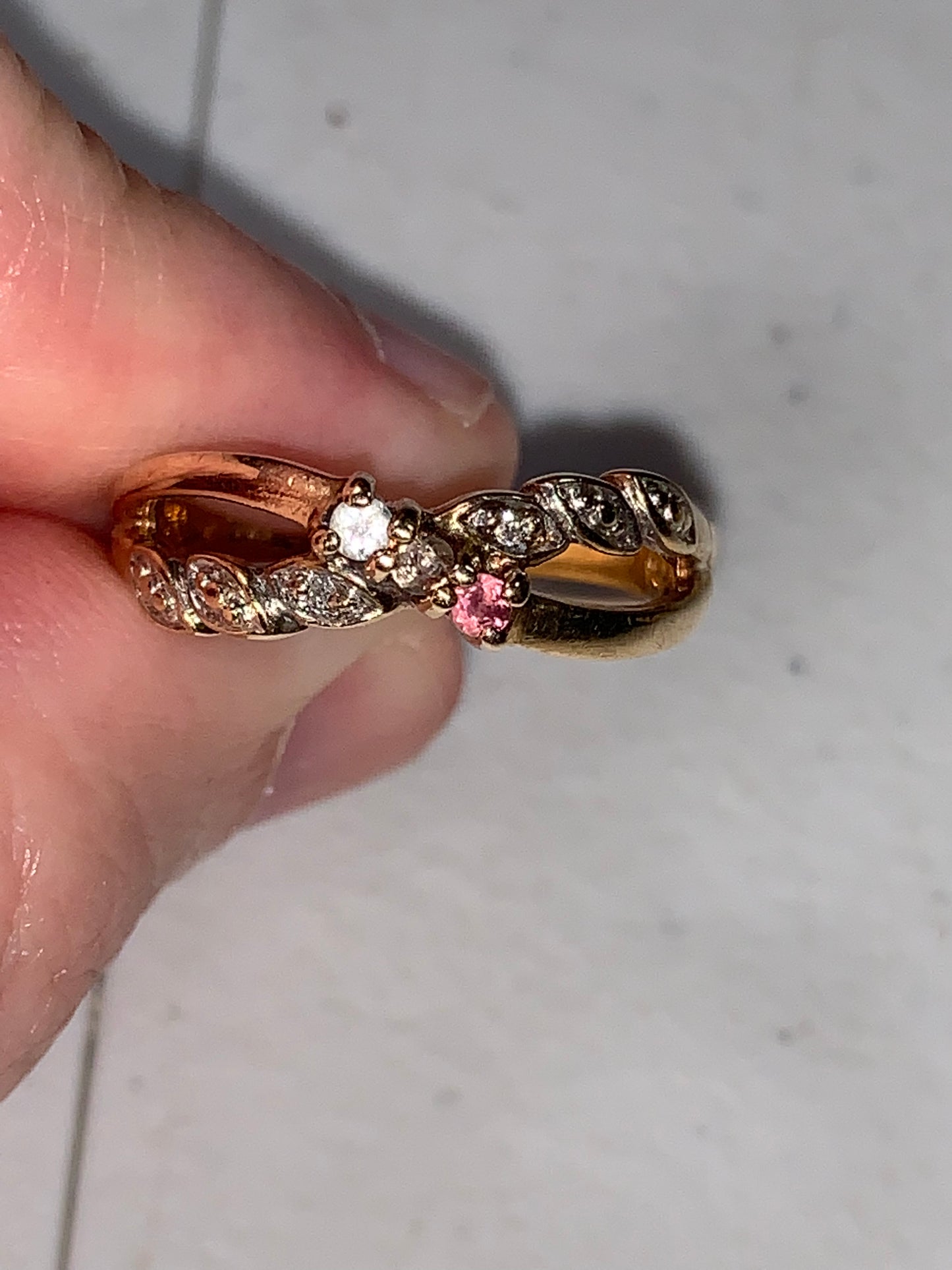 Vintage 10Kt gold Mothers ring, size 7