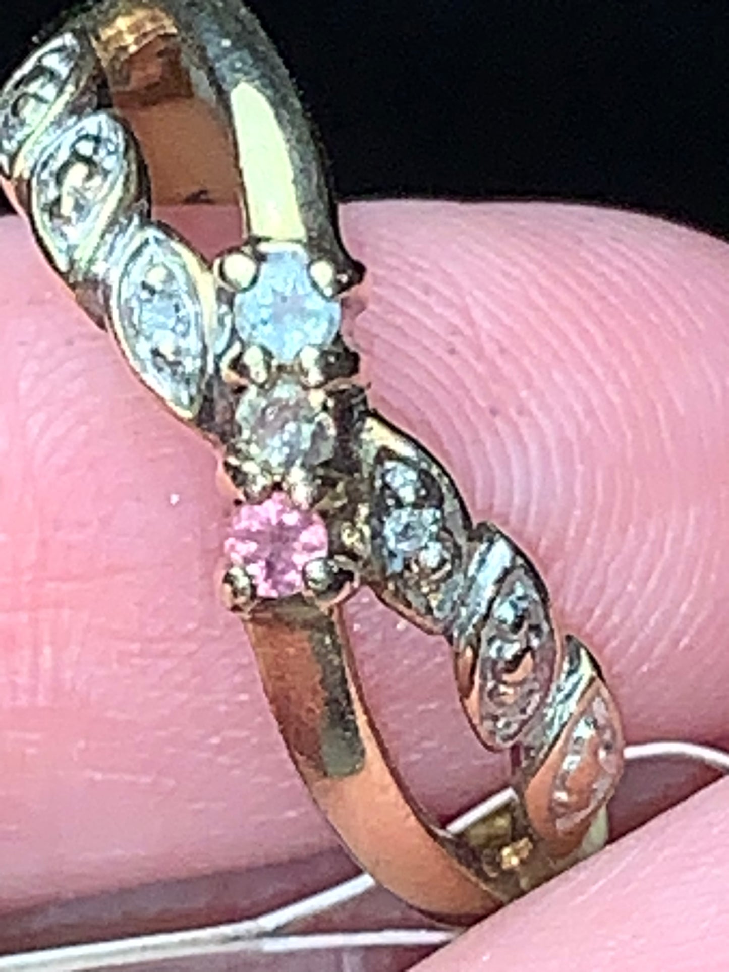 Vintage 10Kt gold Mothers ring, size 7