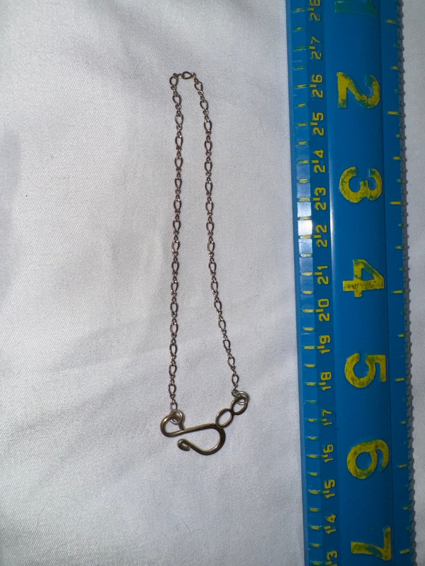 8" Long Sterling Silver Figure 8 Bracelet