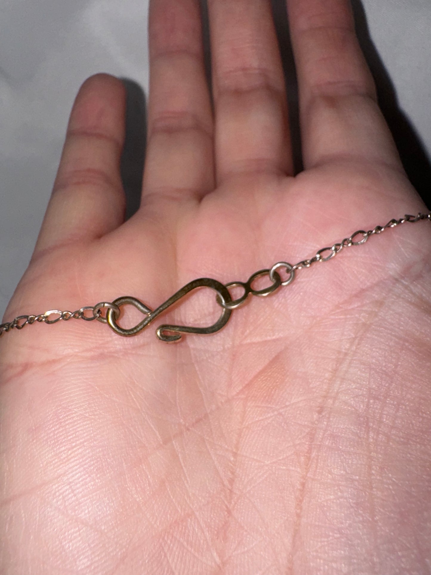 8" Long Sterling Silver Figure 8 Bracelet