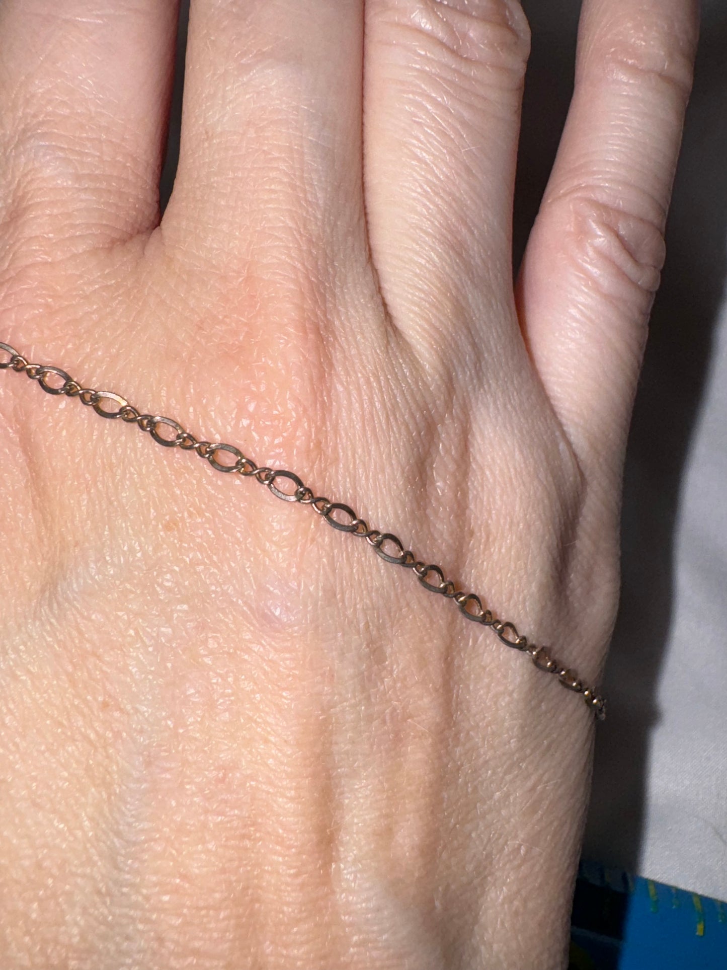 8" Long Sterling Silver Figure 8 Bracelet