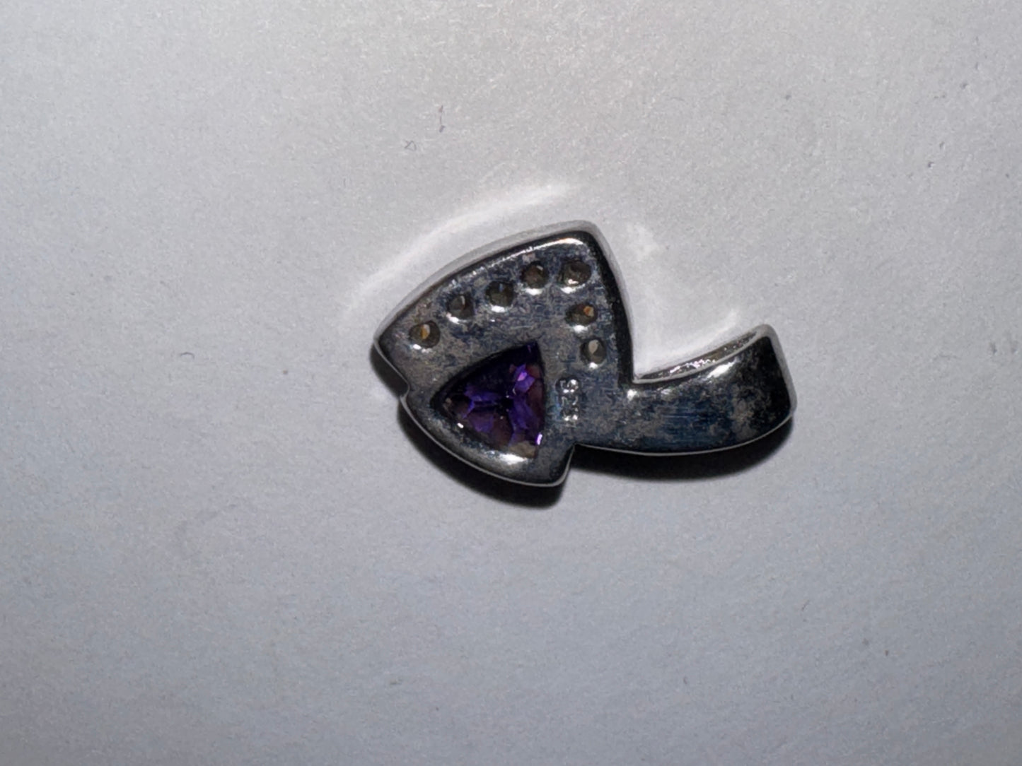 Amethyst, Opal and White Topaz Sterling Silver Pendant