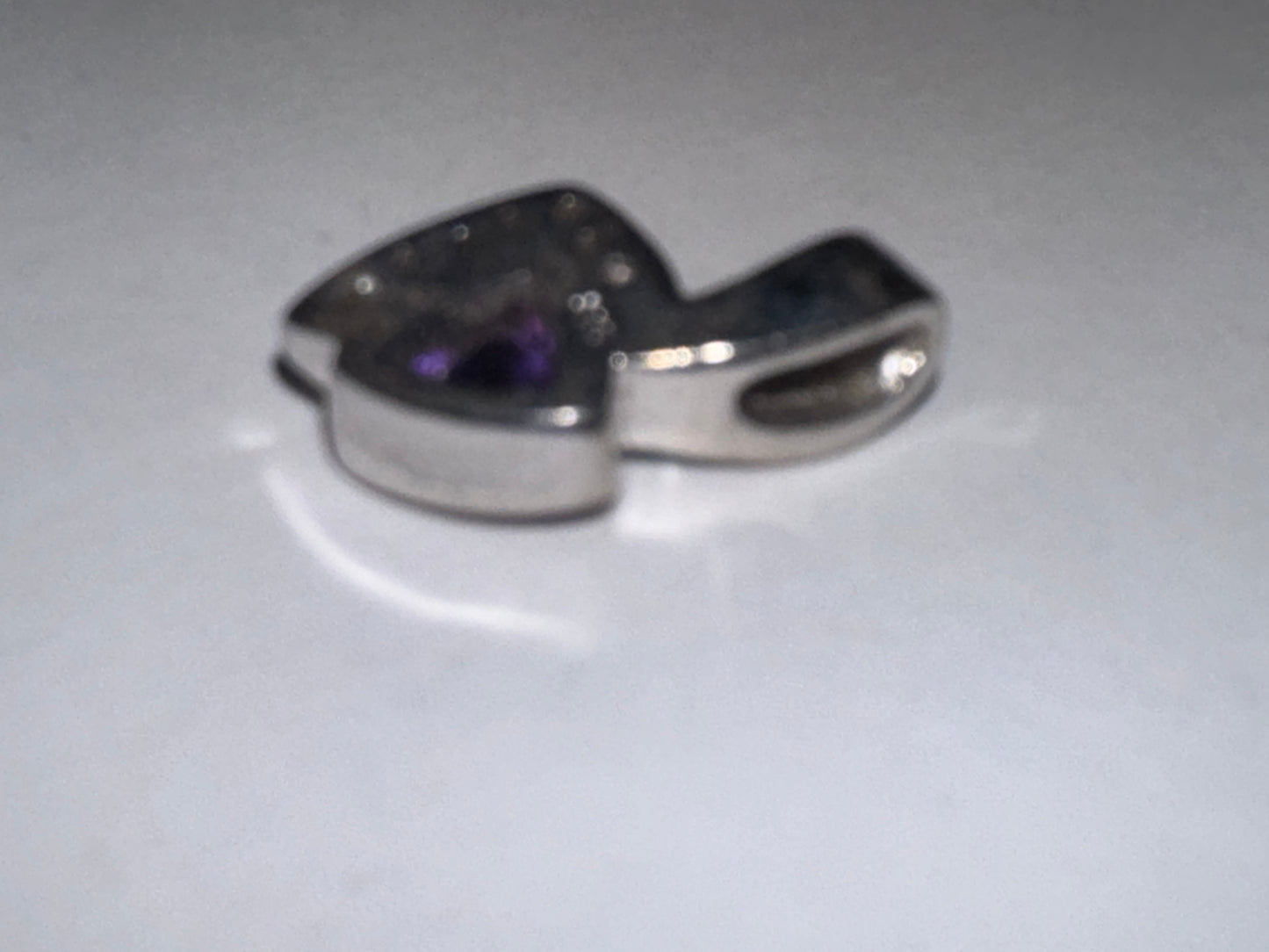 Amethyst, Opal and White Topaz Sterling Silver Pendant