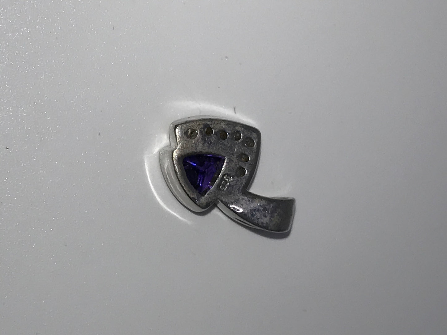 Amethyst, Opal and White Topaz Sterling Silver Pendant