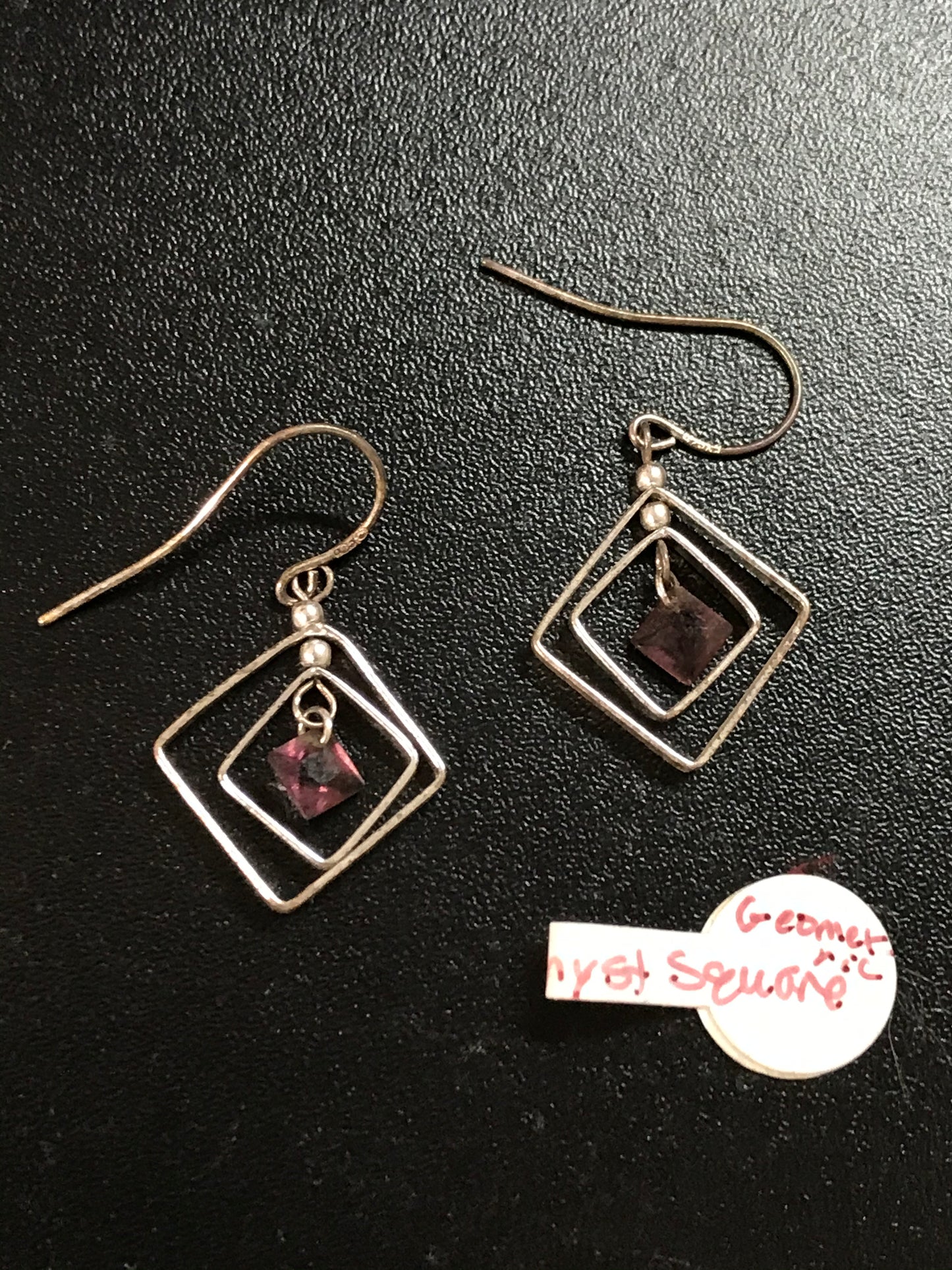 Sterling Silver and Amethyst Earrings