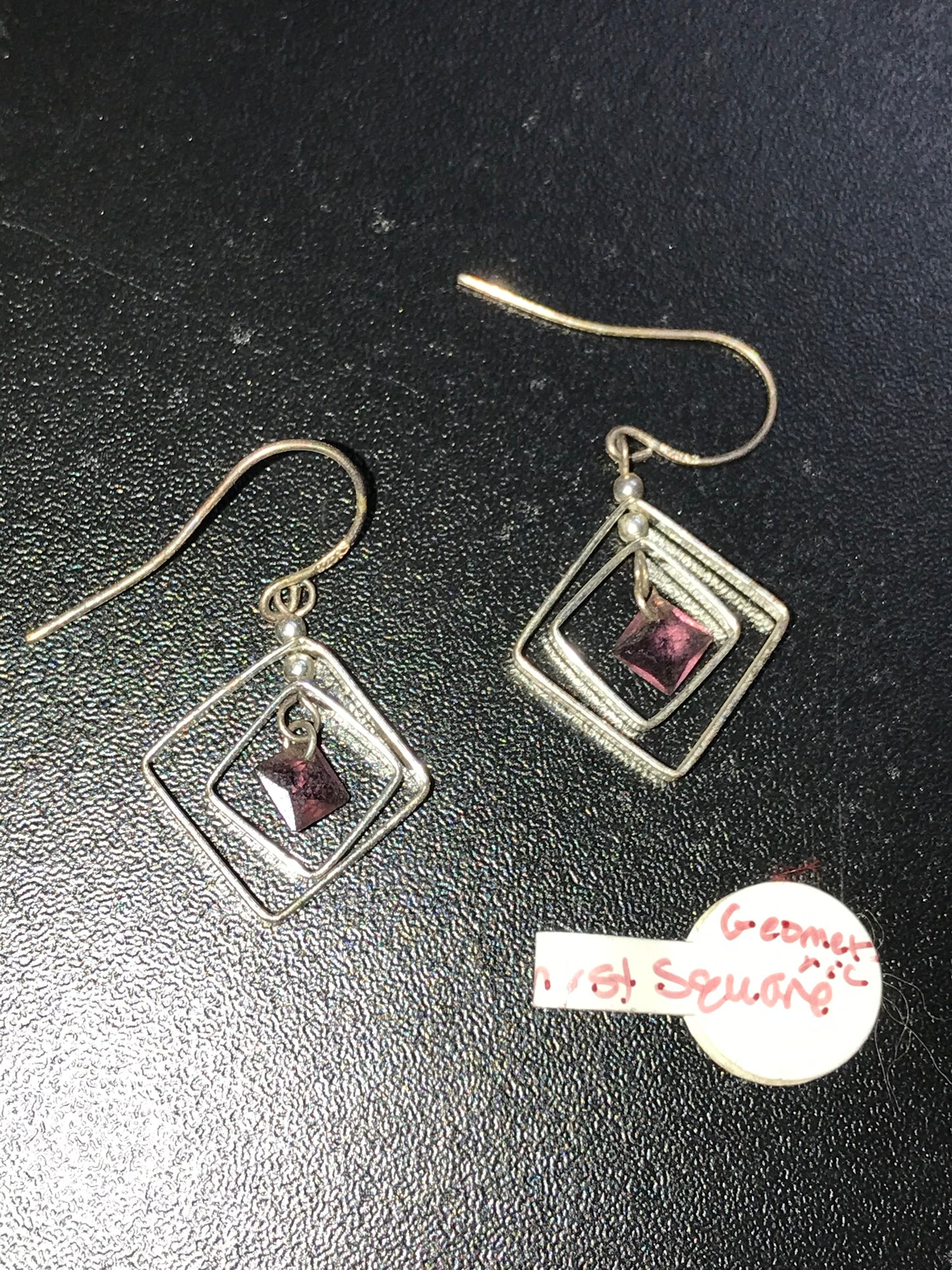 Sterling Silver and Amethyst Earrings