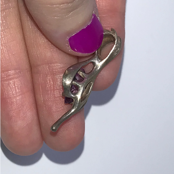 Sterling Silver And Amethyst Pendant