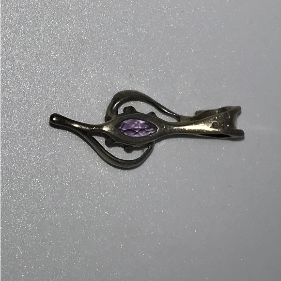 Sterling Silver And Amethyst Pendant