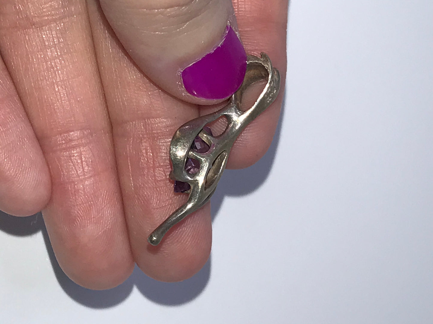 Sterling Silver And Amethyst Pendant