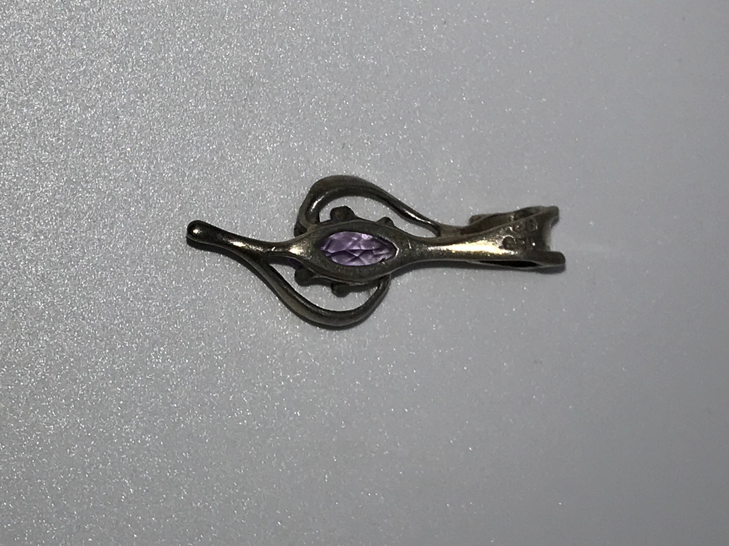 Sterling Silver And Amethyst Pendant