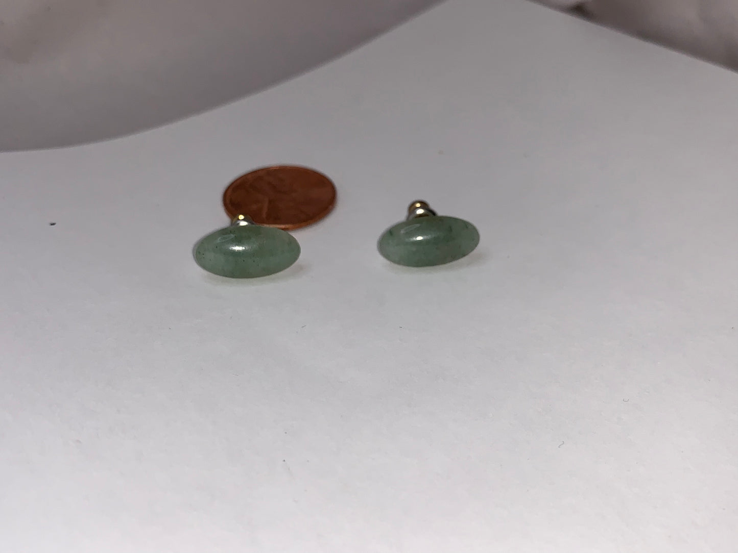 Aquamarine 18kt gf Post Earrings