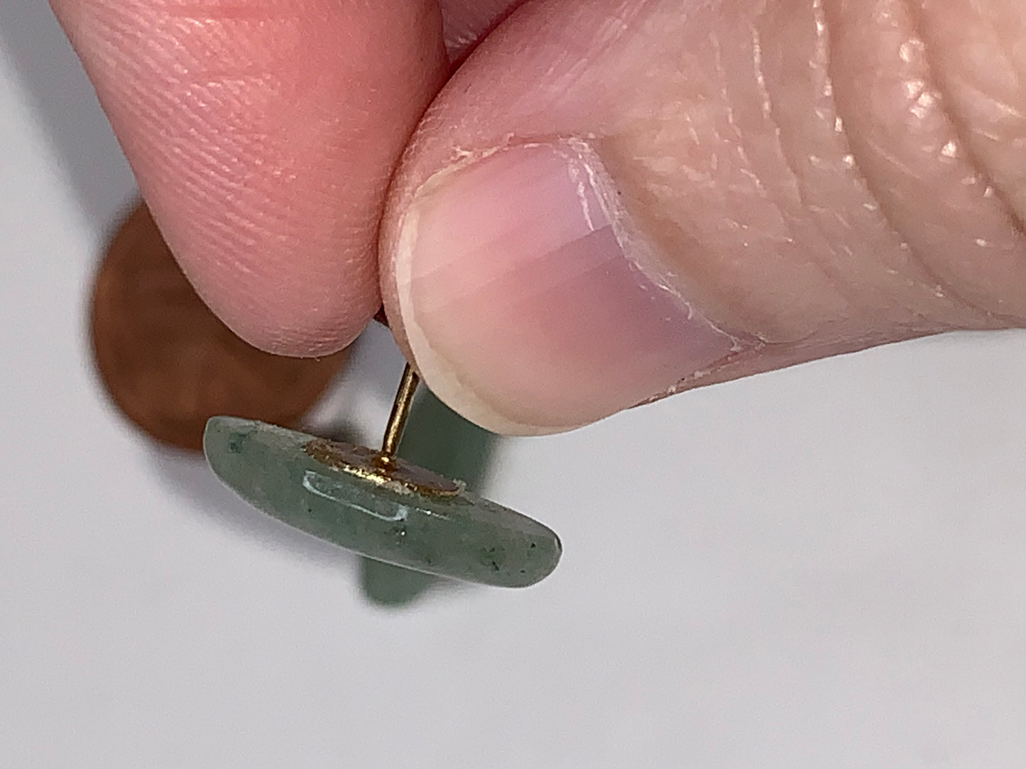 Aquamarine 18kt gf Post Earrings