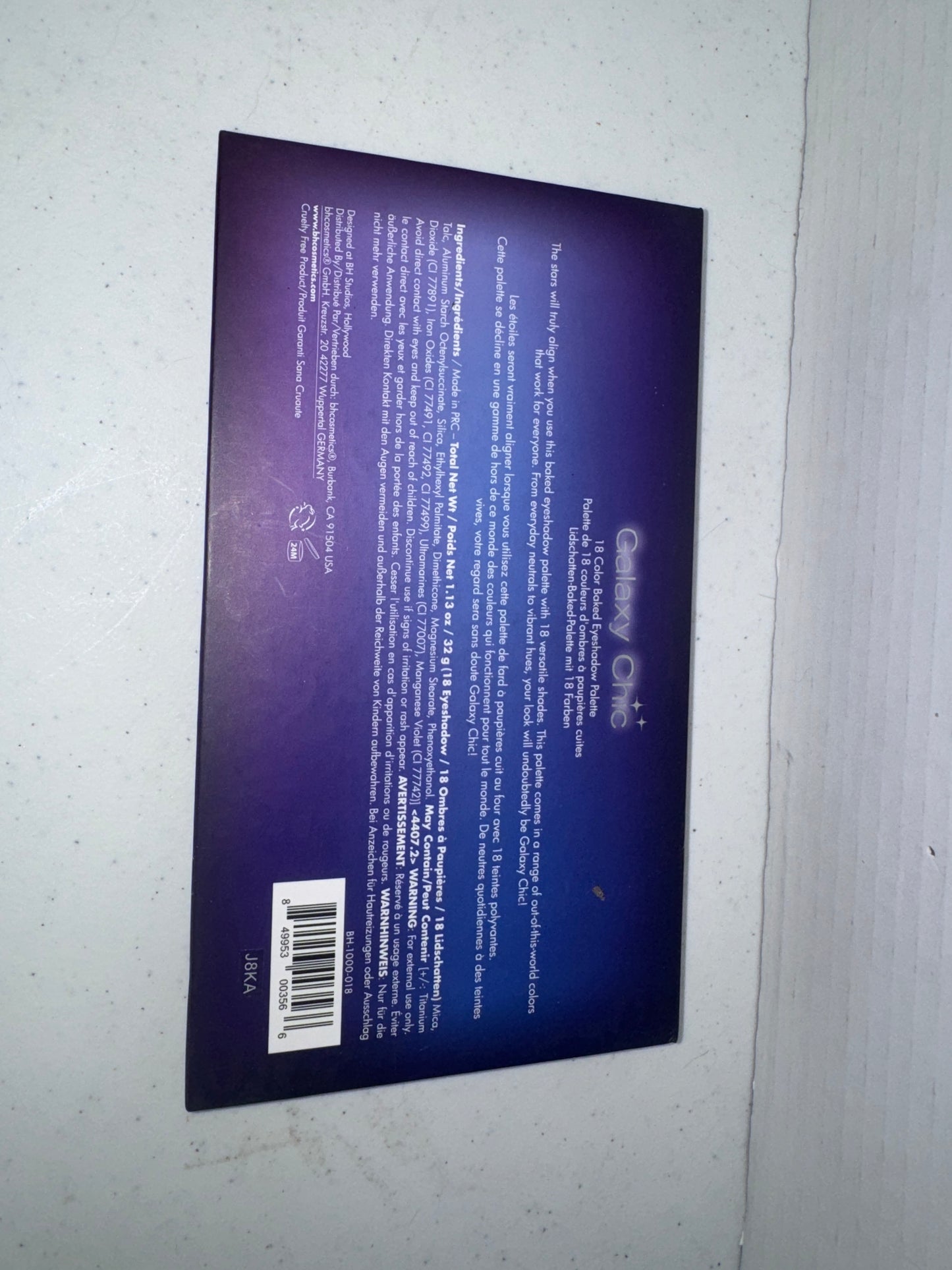 BH Cosmetics Galaxy Chic, Pre-loved