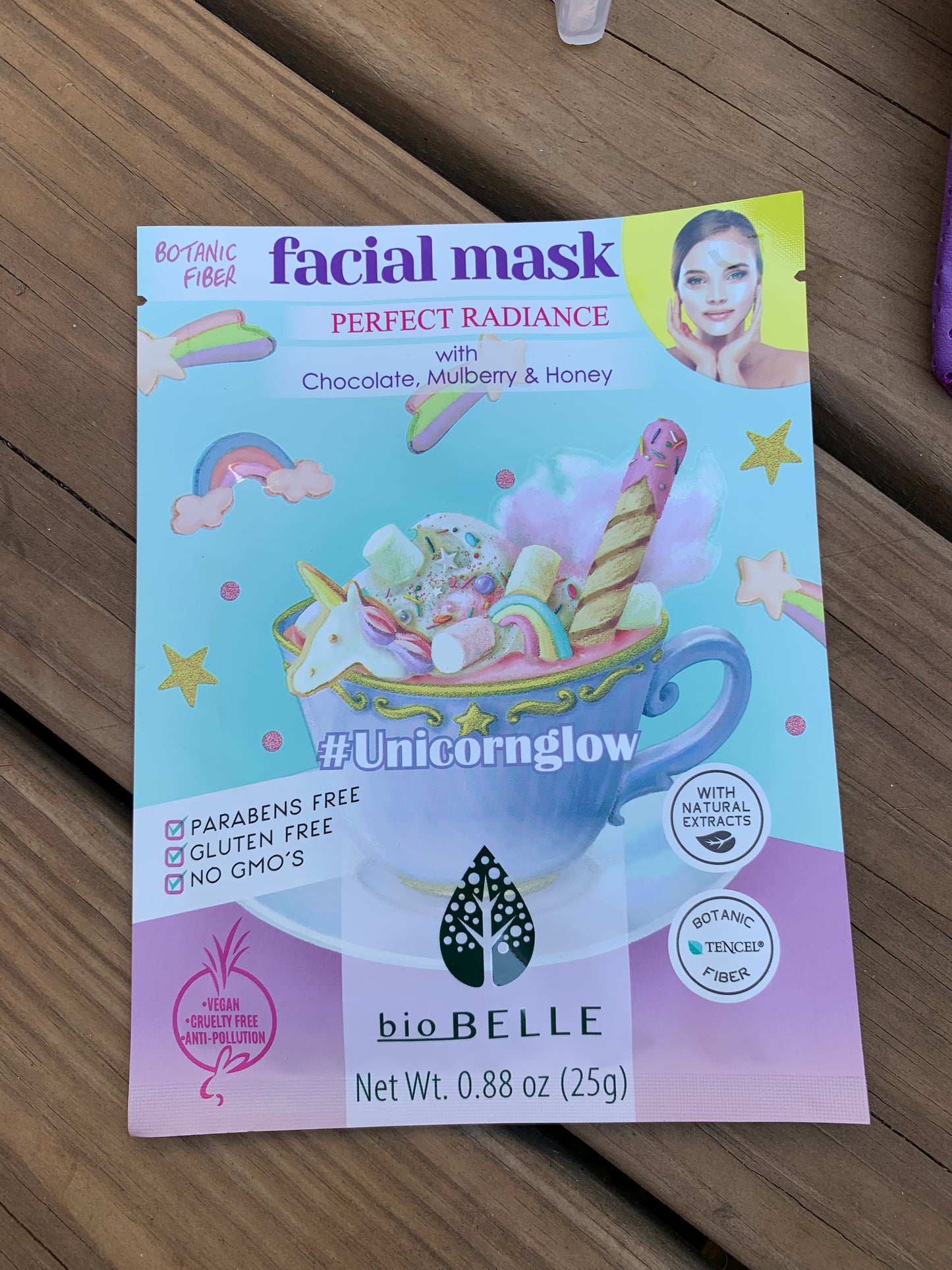 BIOBELLE #UnicornGlow Perfect Radiance Tencel Facial Mask