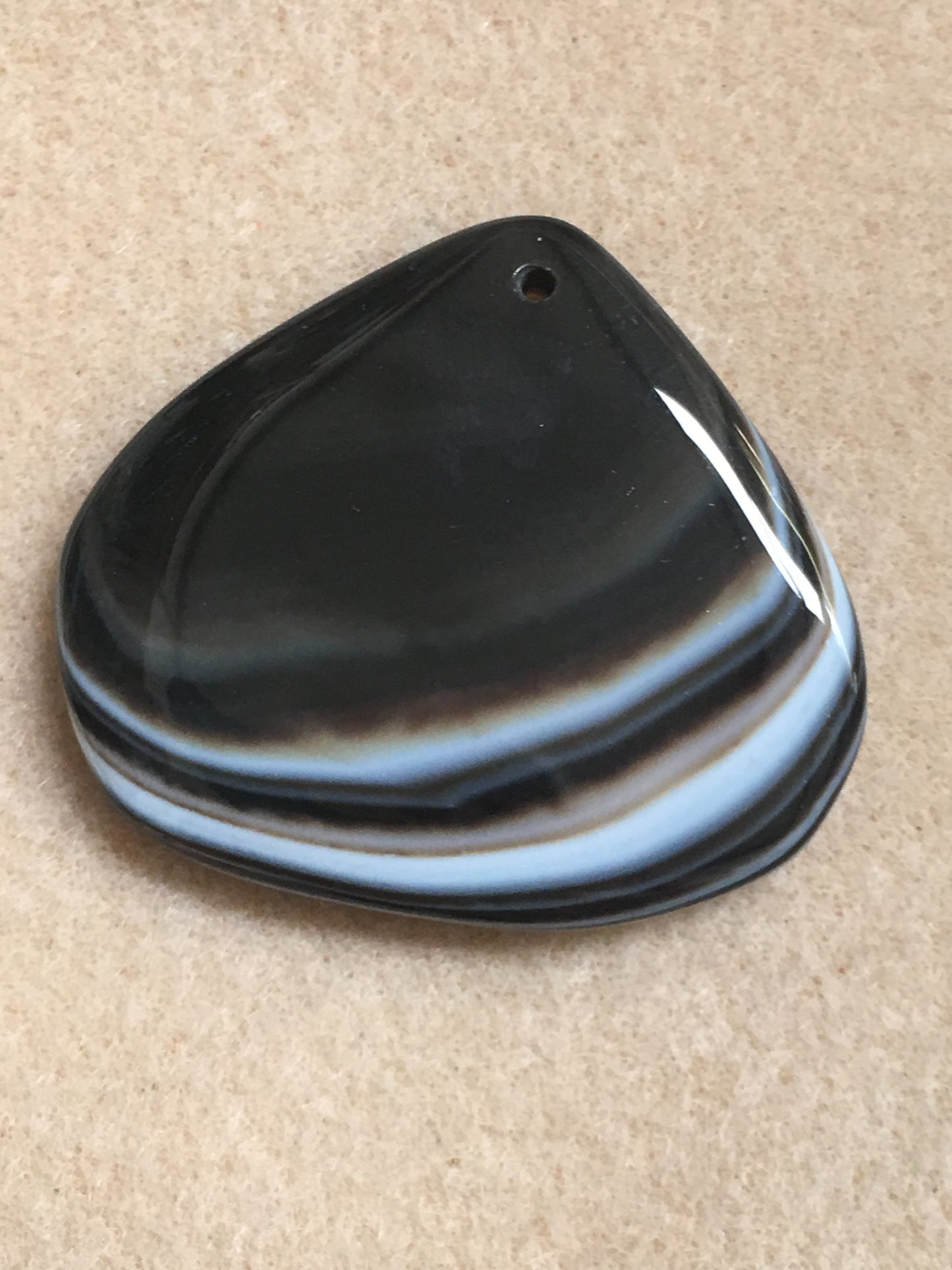Black Onyx Agate Pendant