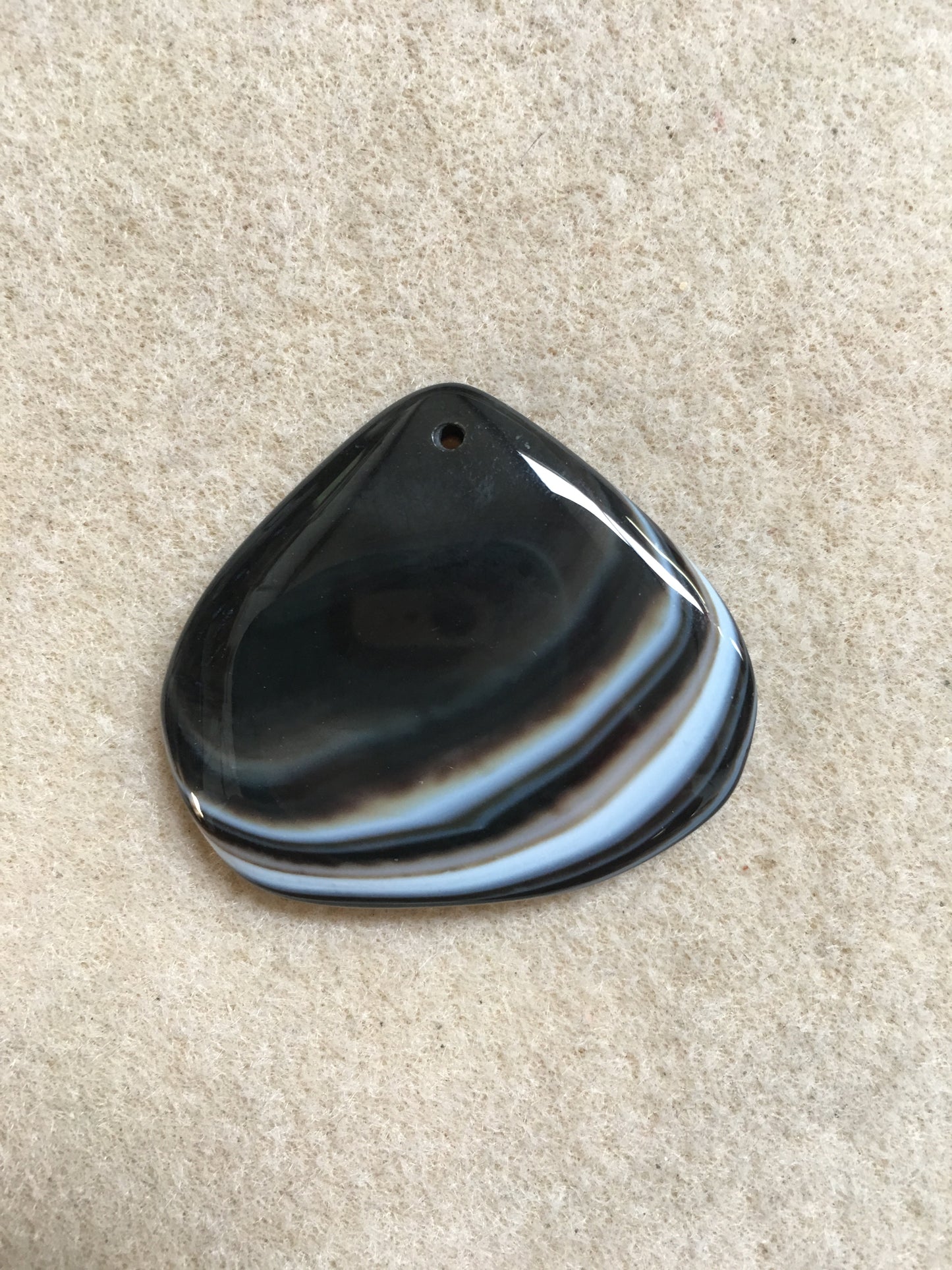 Black Onyx Agate Pendant