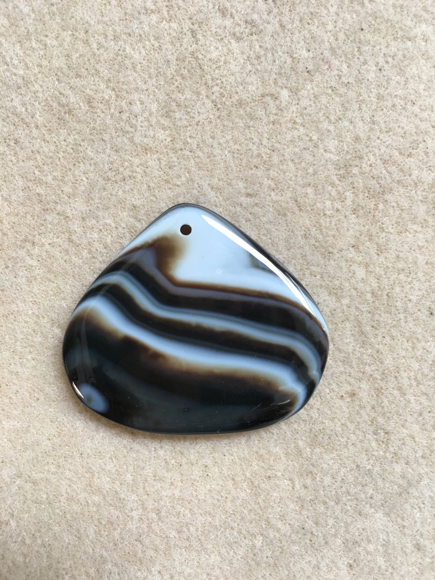 Black Onyx Agate Pendant