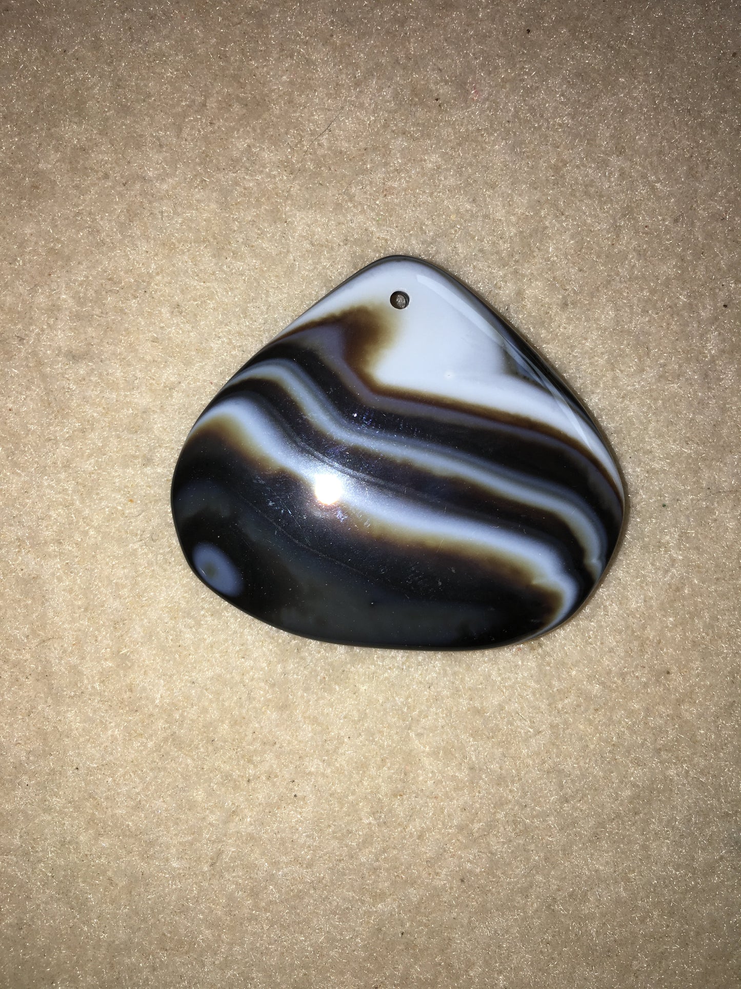 Black Onyx Agate Pendant