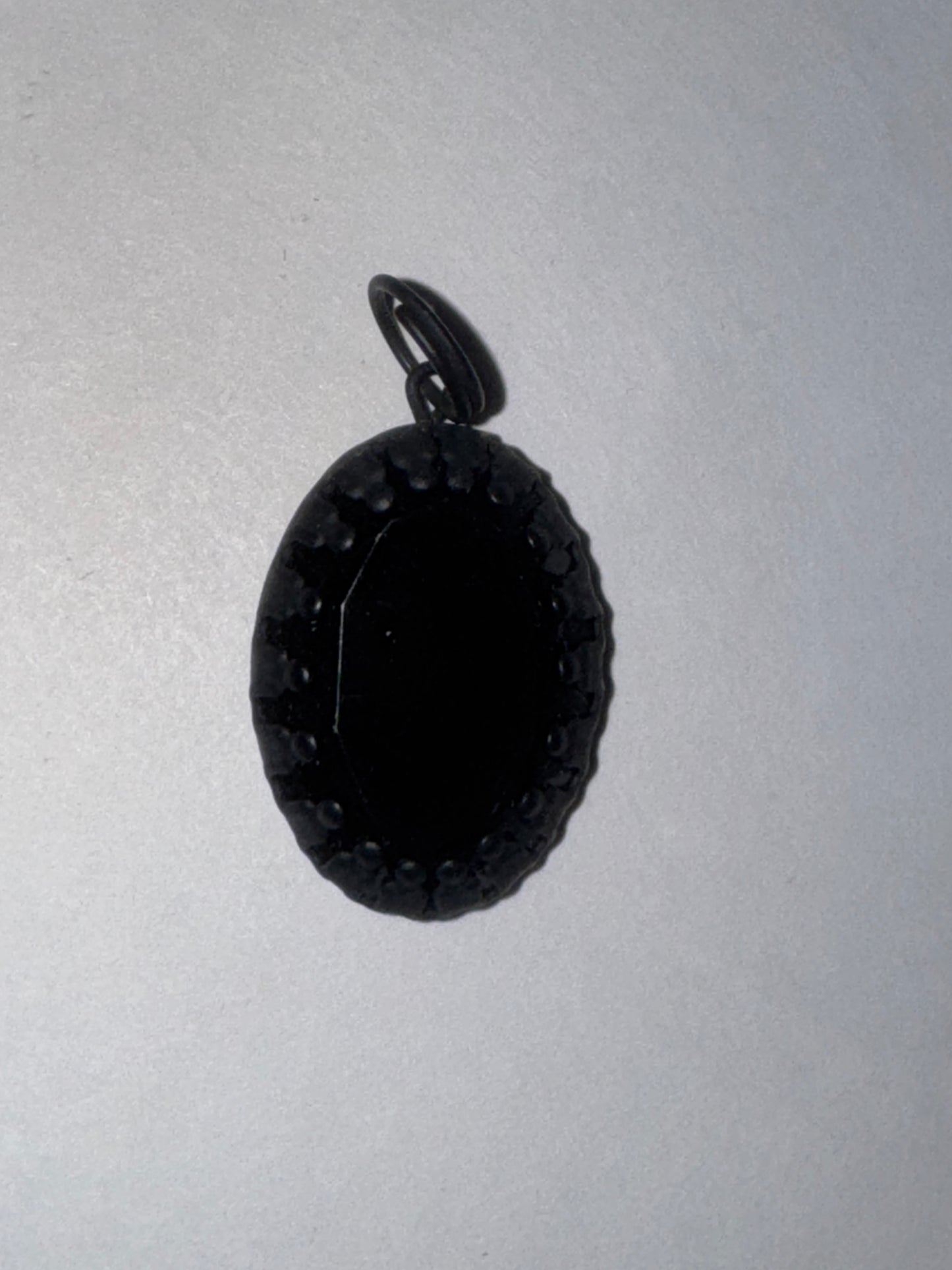 Black Oval Pendant