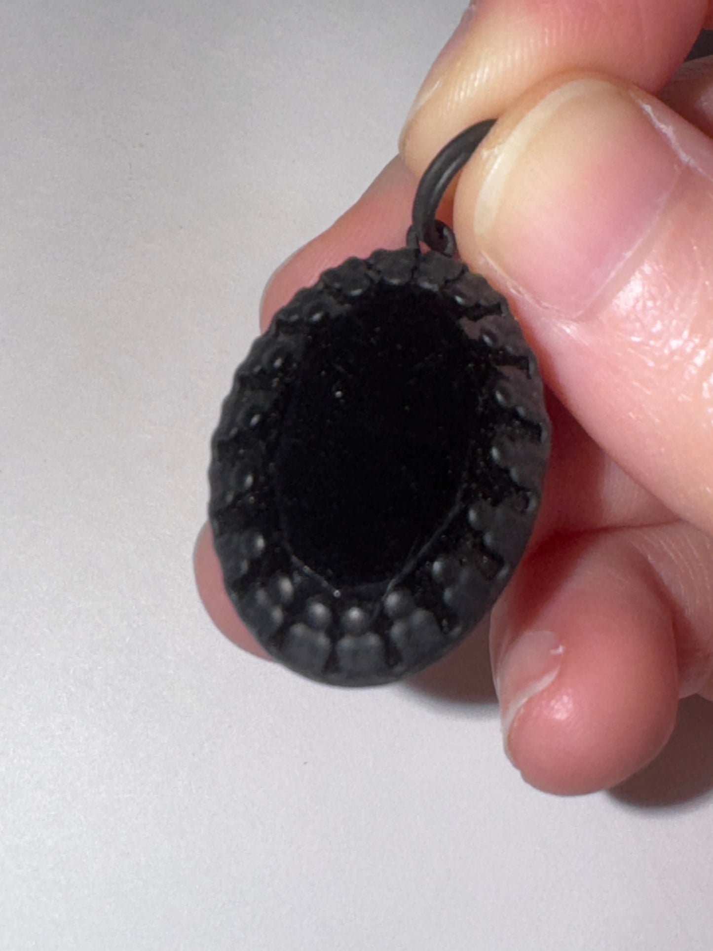 Black Oval Pendant