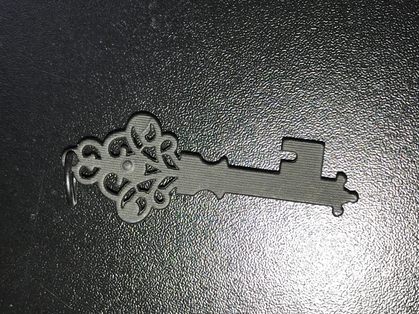 Black and Red Key Pendant