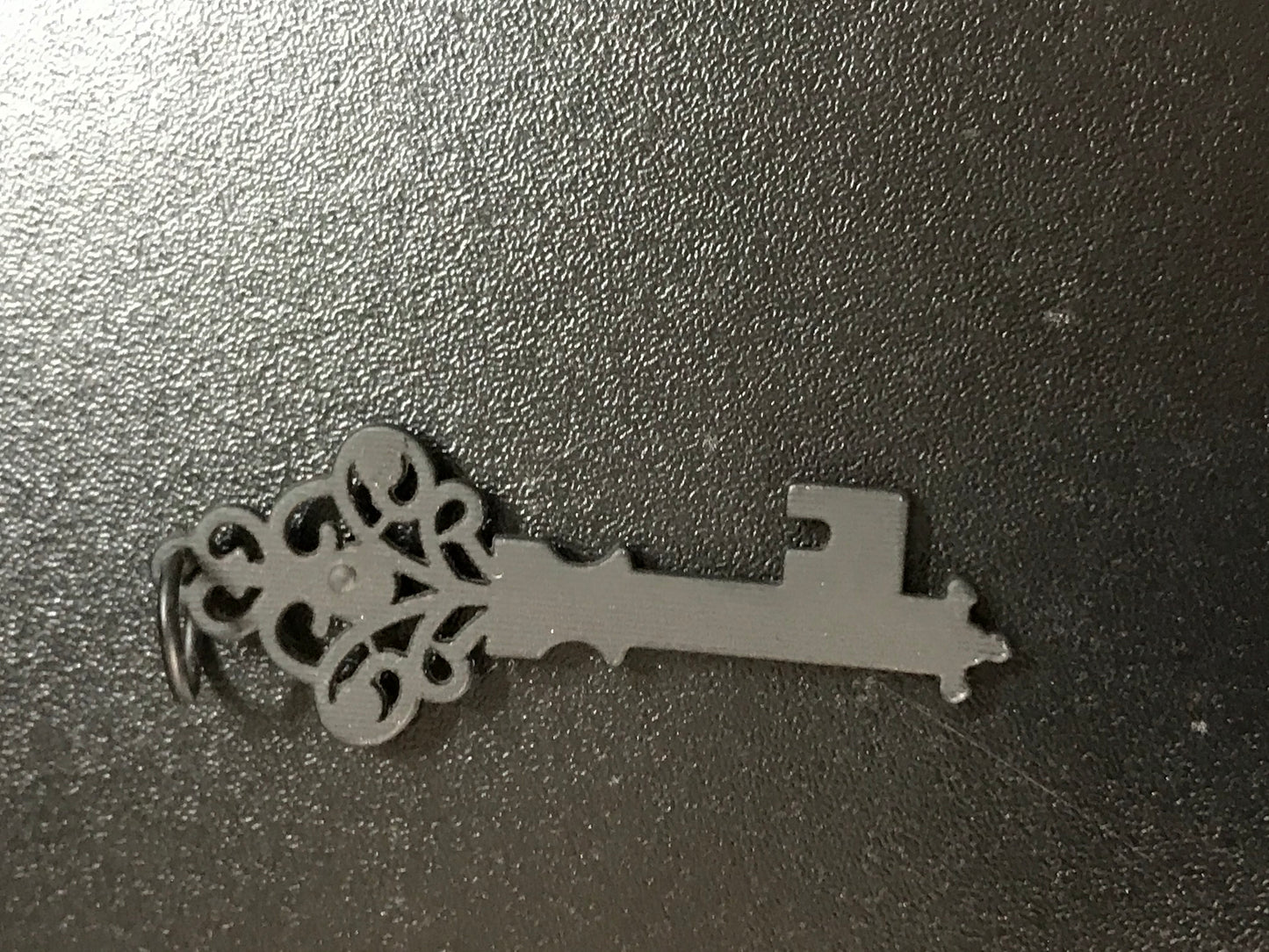 Black and Red Key Pendant