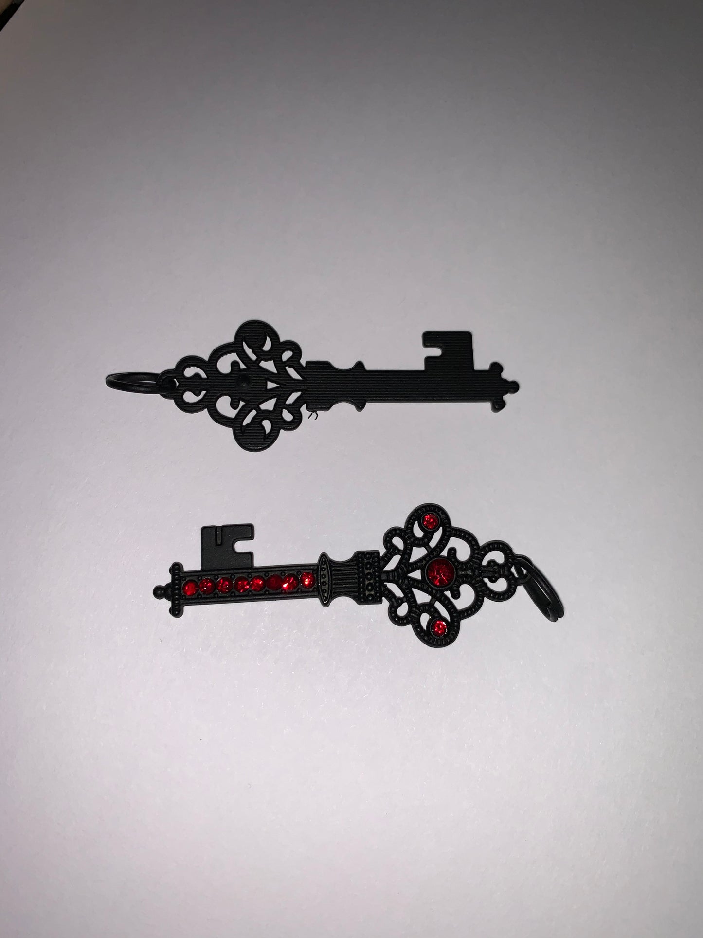 Black and Red Key Pendant