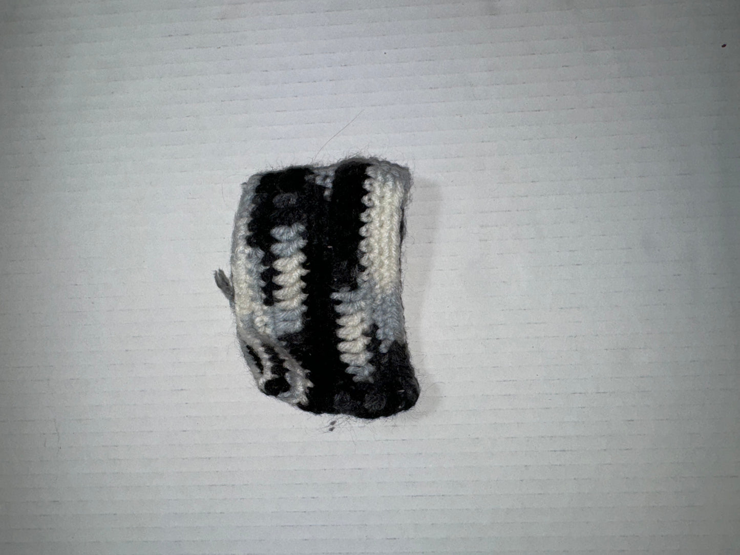 Black and white Crochet Coffee Cup Cozy