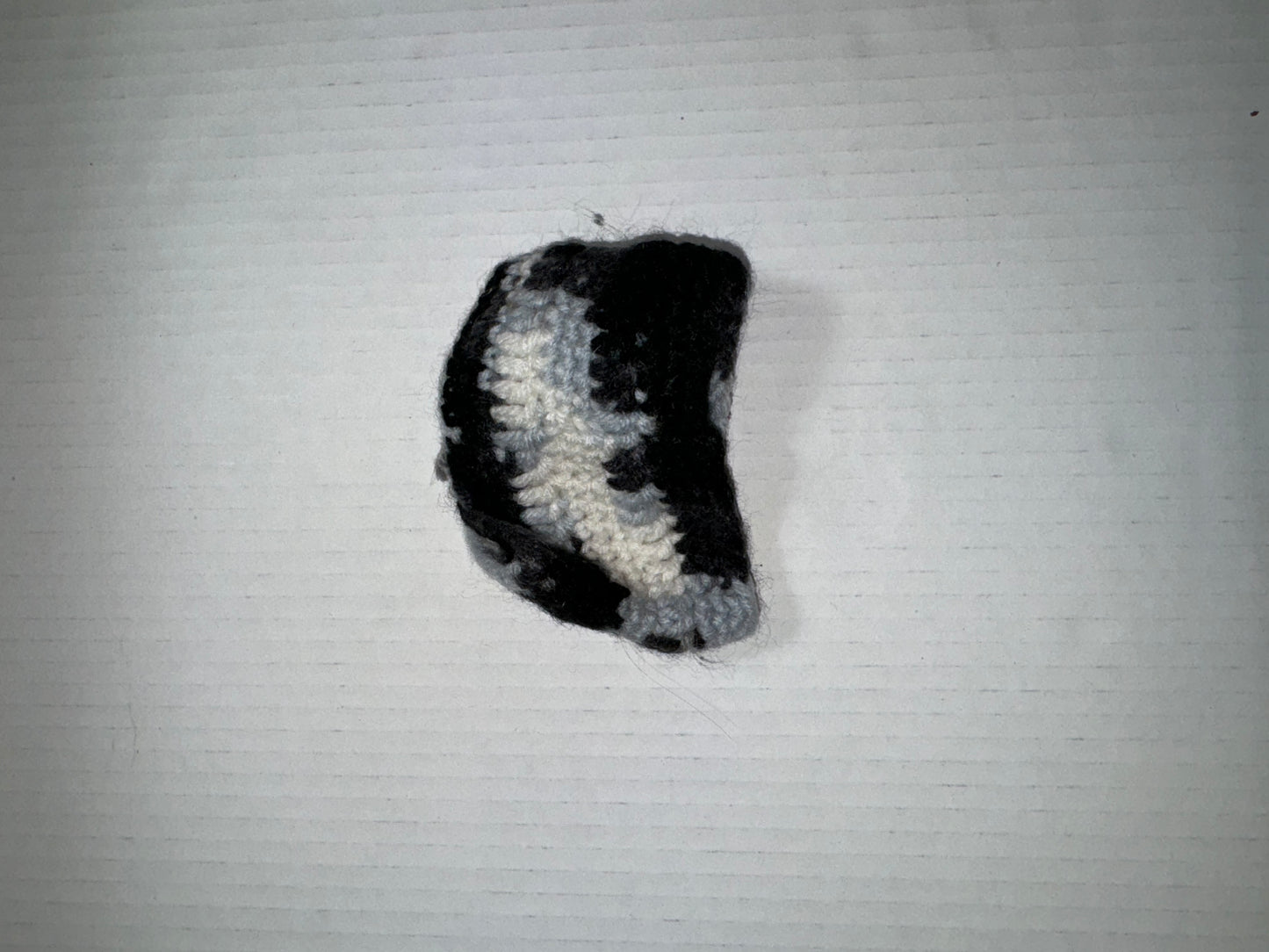 Black and white Crochet Coffee Cup Cozy