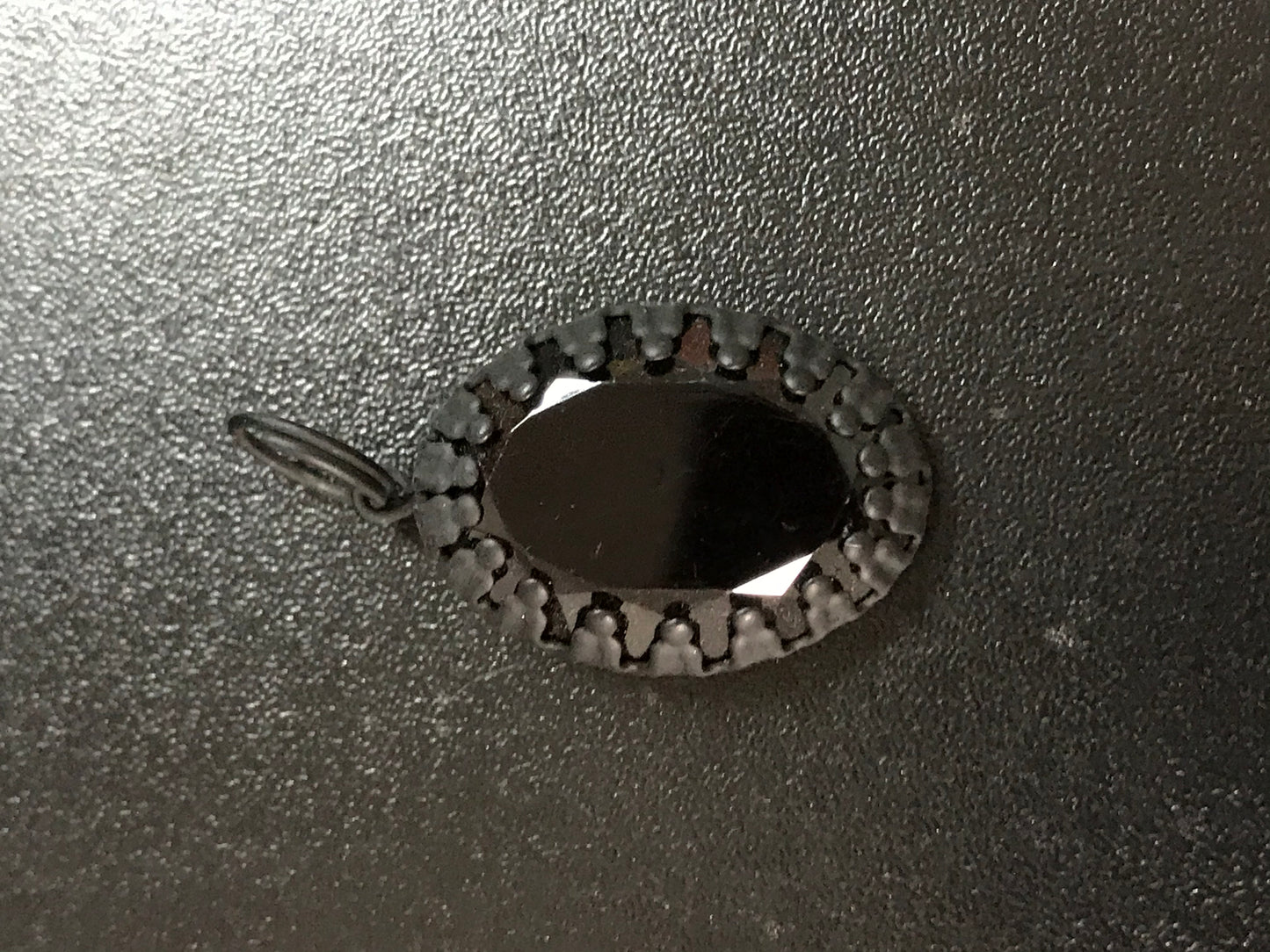 Black Oval Pendant