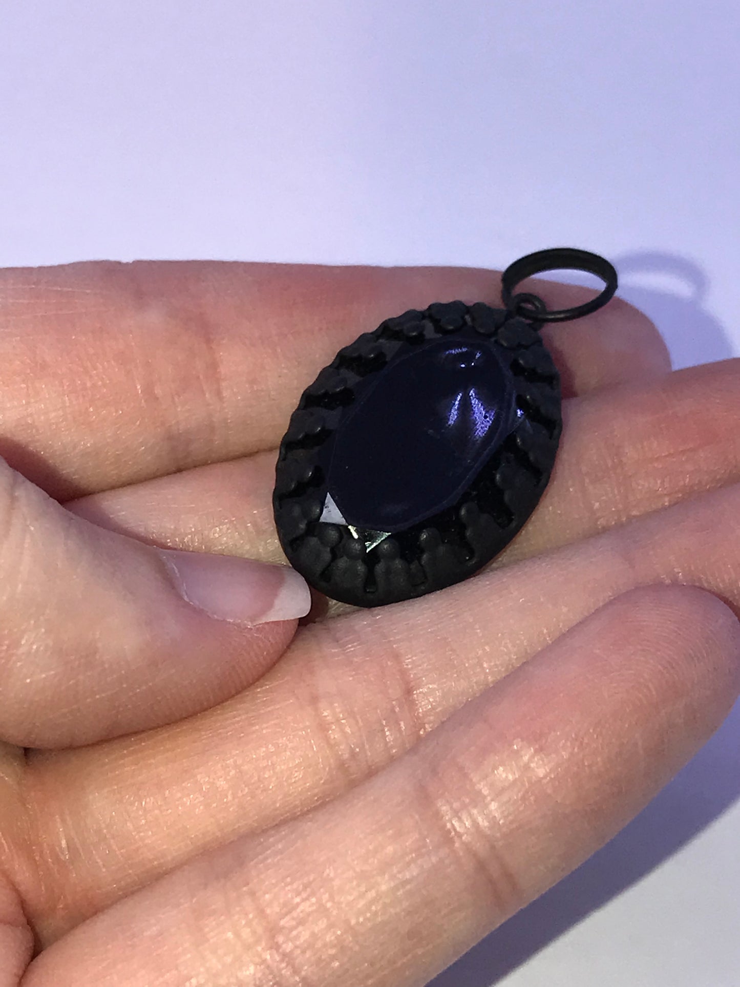 Black Oval Pendant