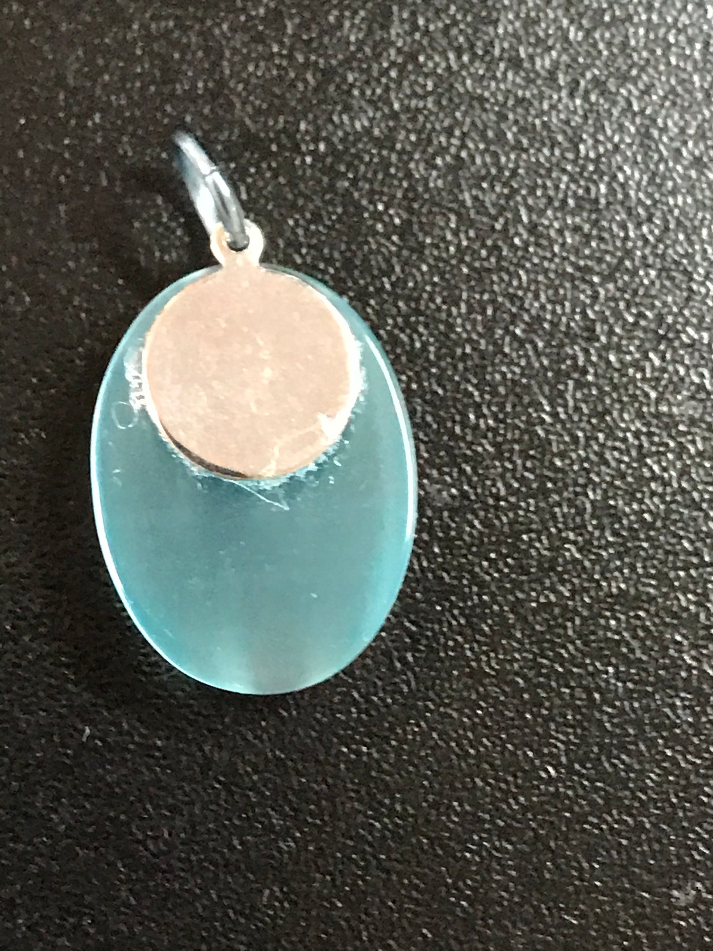Turquoise Blue Cat's Eye Pendant