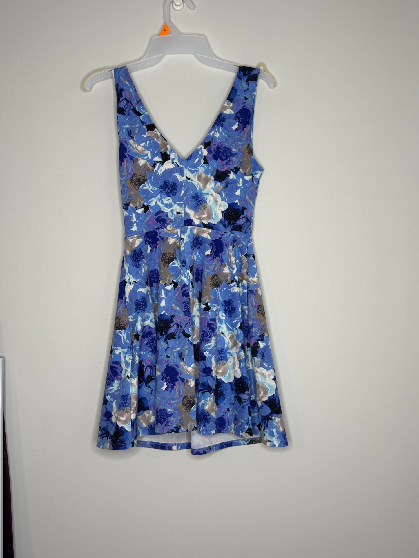 Blue Floral Forever 21 Dress, Size Small