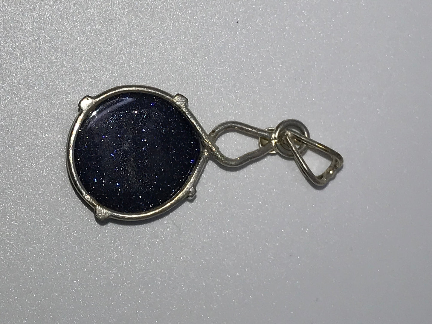 Blue Goldstone Pendant