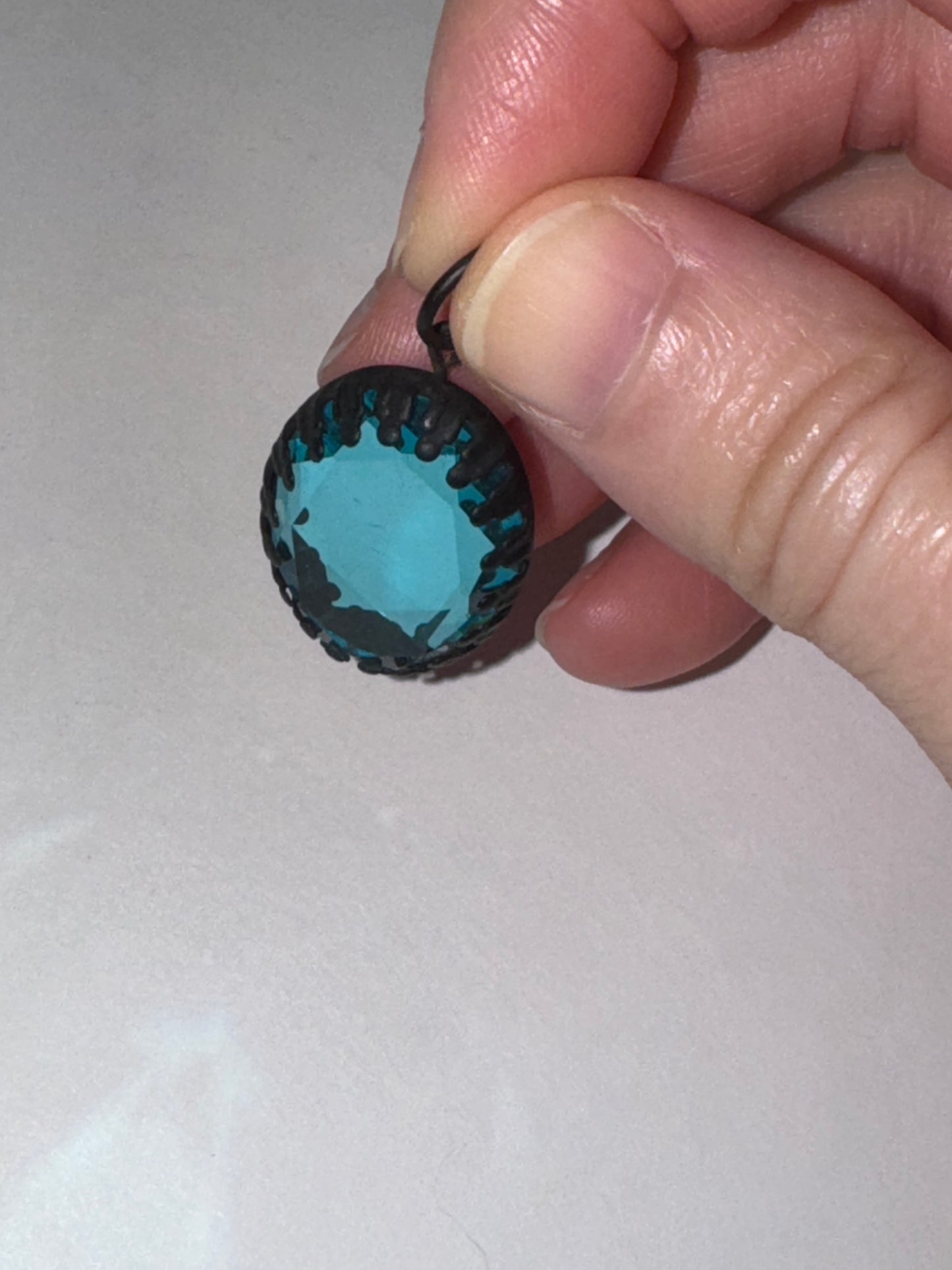 Blue Oval Pendant