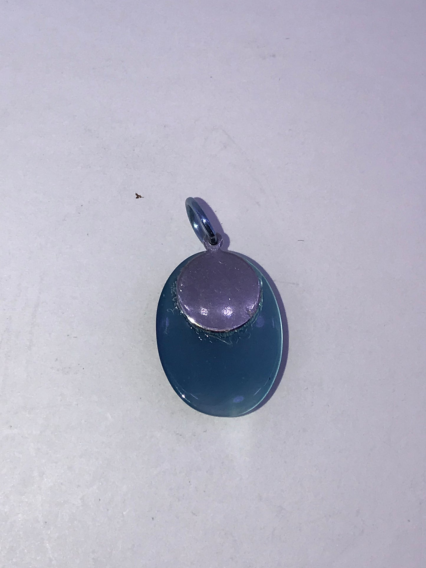 Turquoise Blue Cat's Eye Pendant