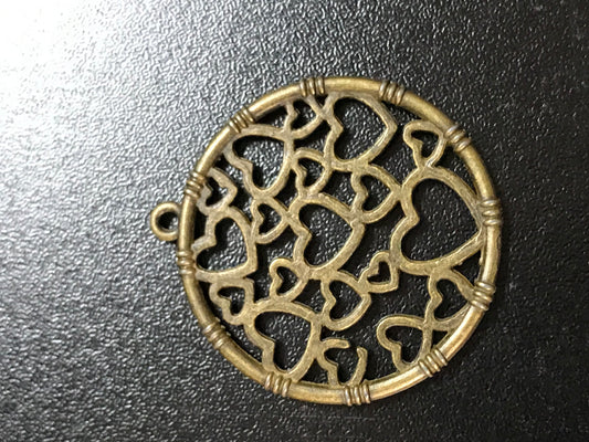 Brass Heart Pendant