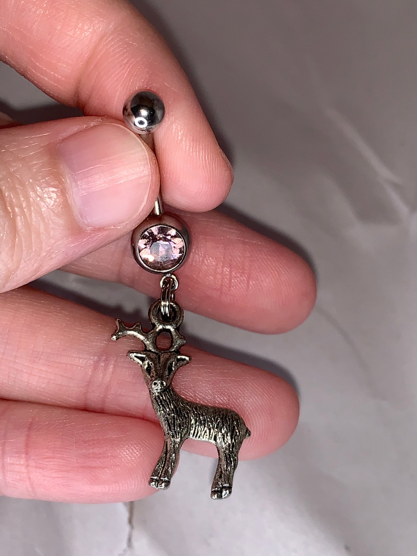 Buck Dangle Belly Ring