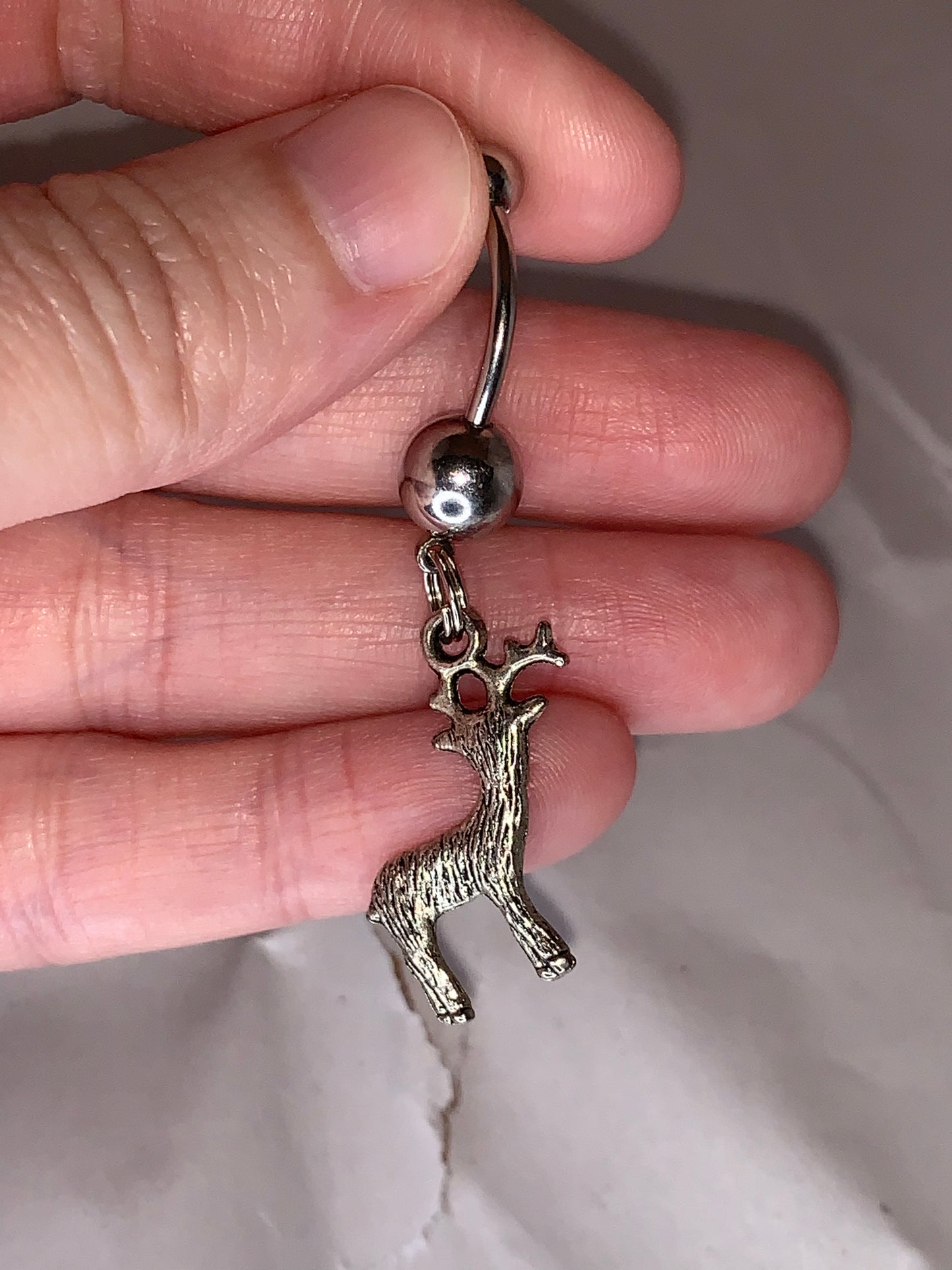 Buck Dangle Belly Ring