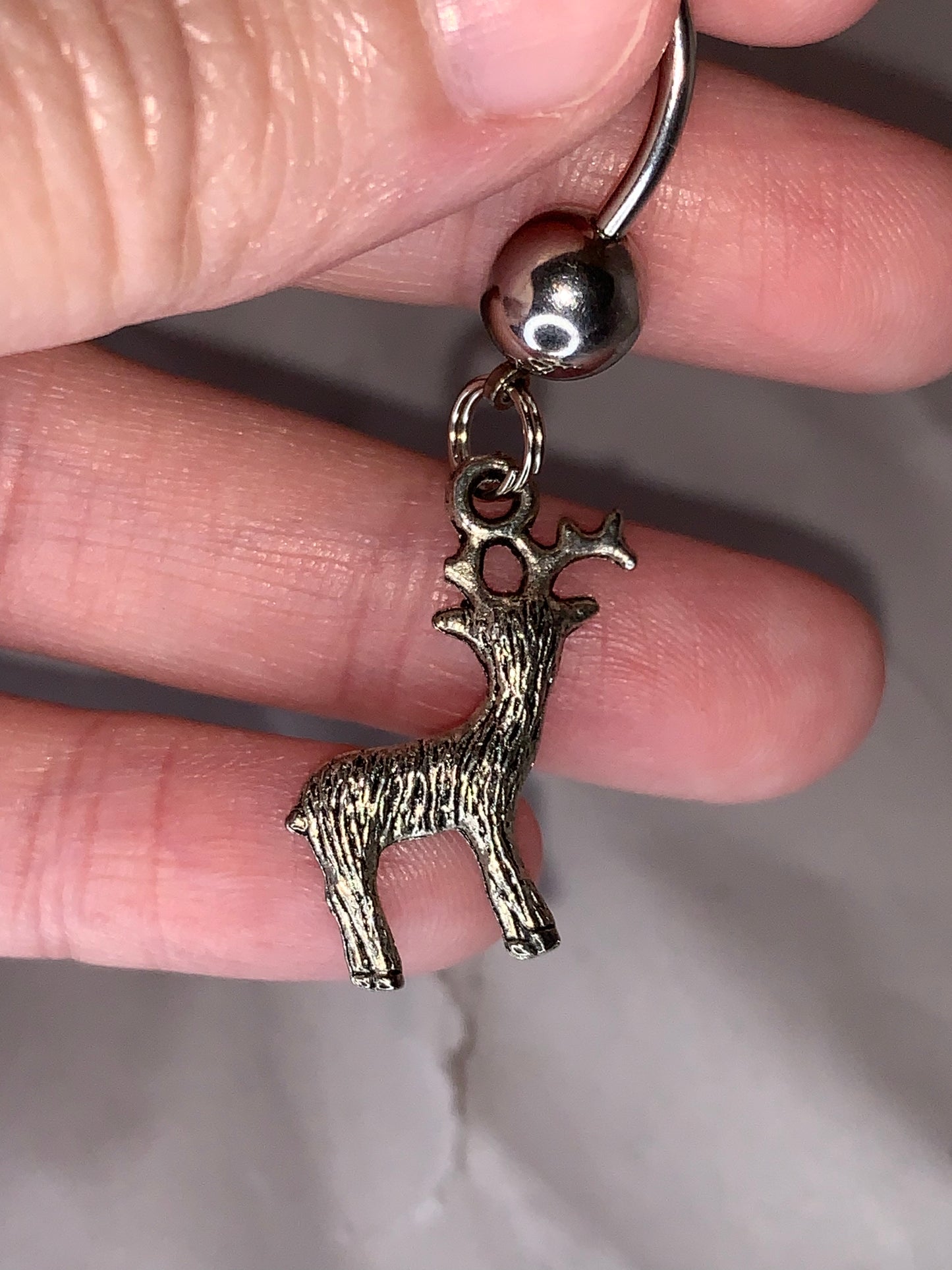 Buck Dangle Belly Ring