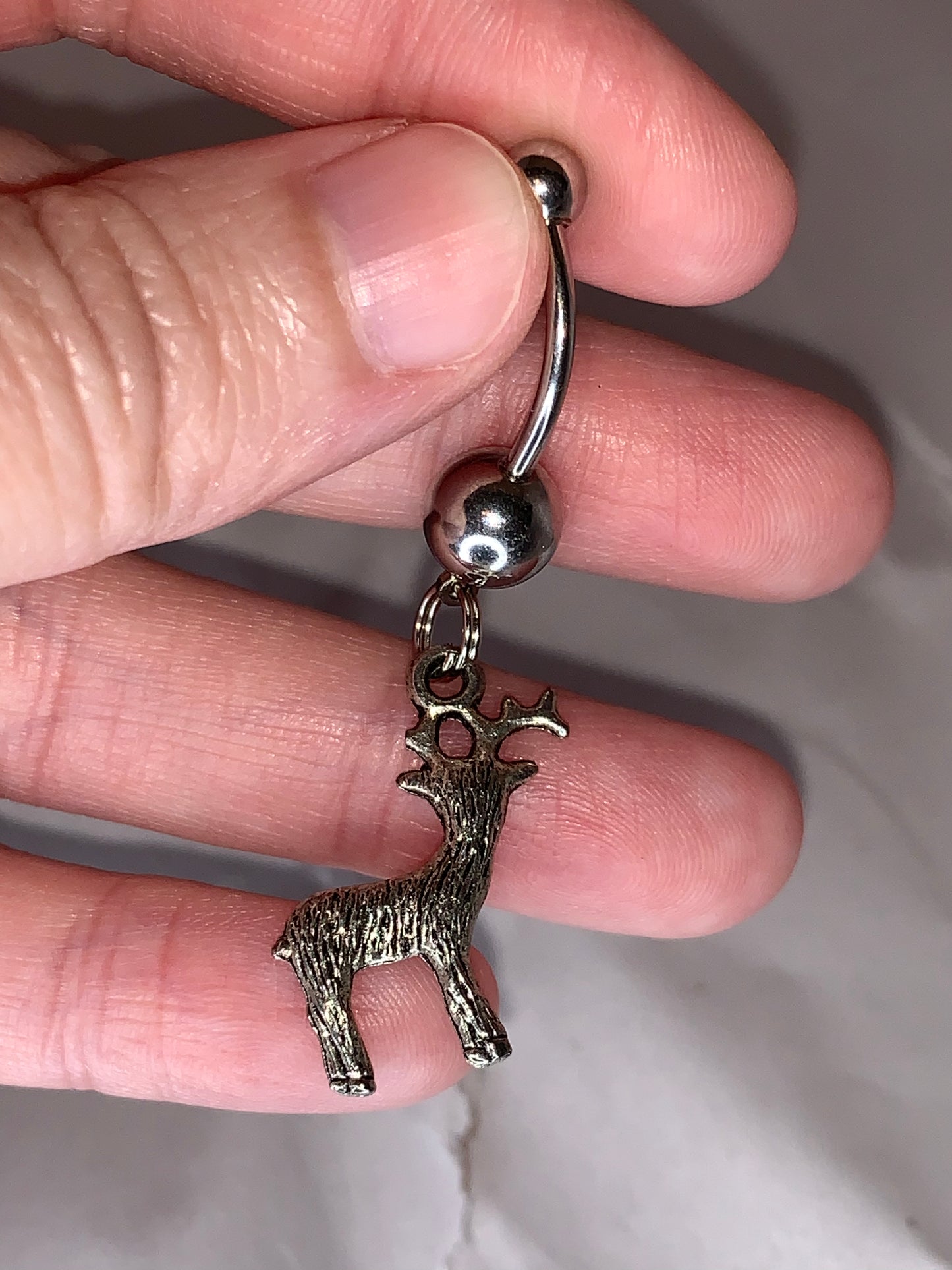 Buck Dangle Belly Ring