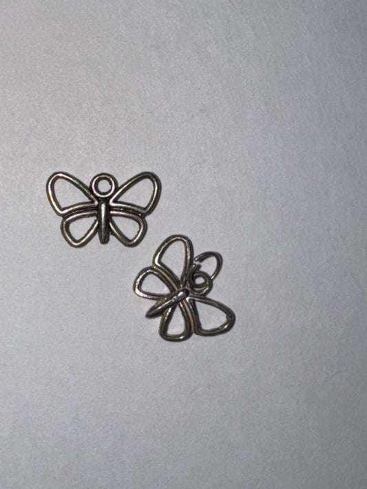 Sterling Silver Small Open Wing Butterfly Pendant