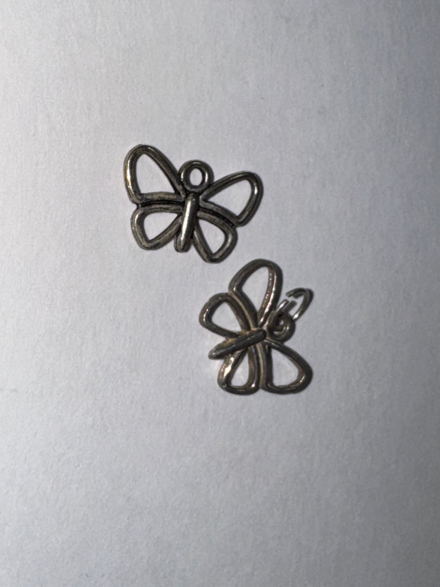 Sterling Silver Small Open Wing Butterfly Pendant
