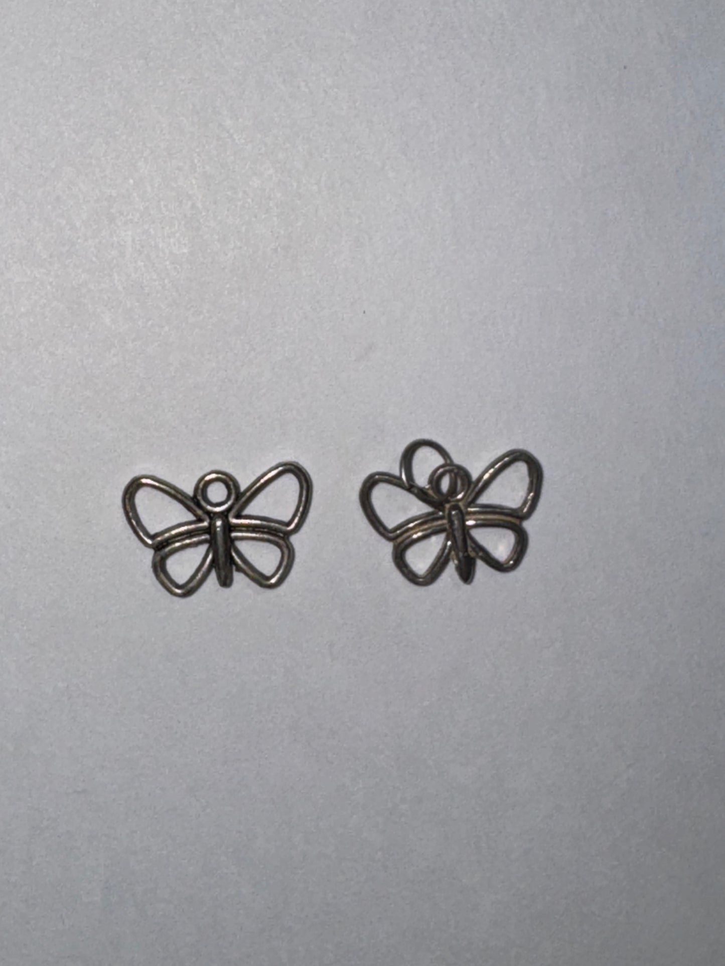 Sterling Silver Small Open Wing Butterfly Pendant