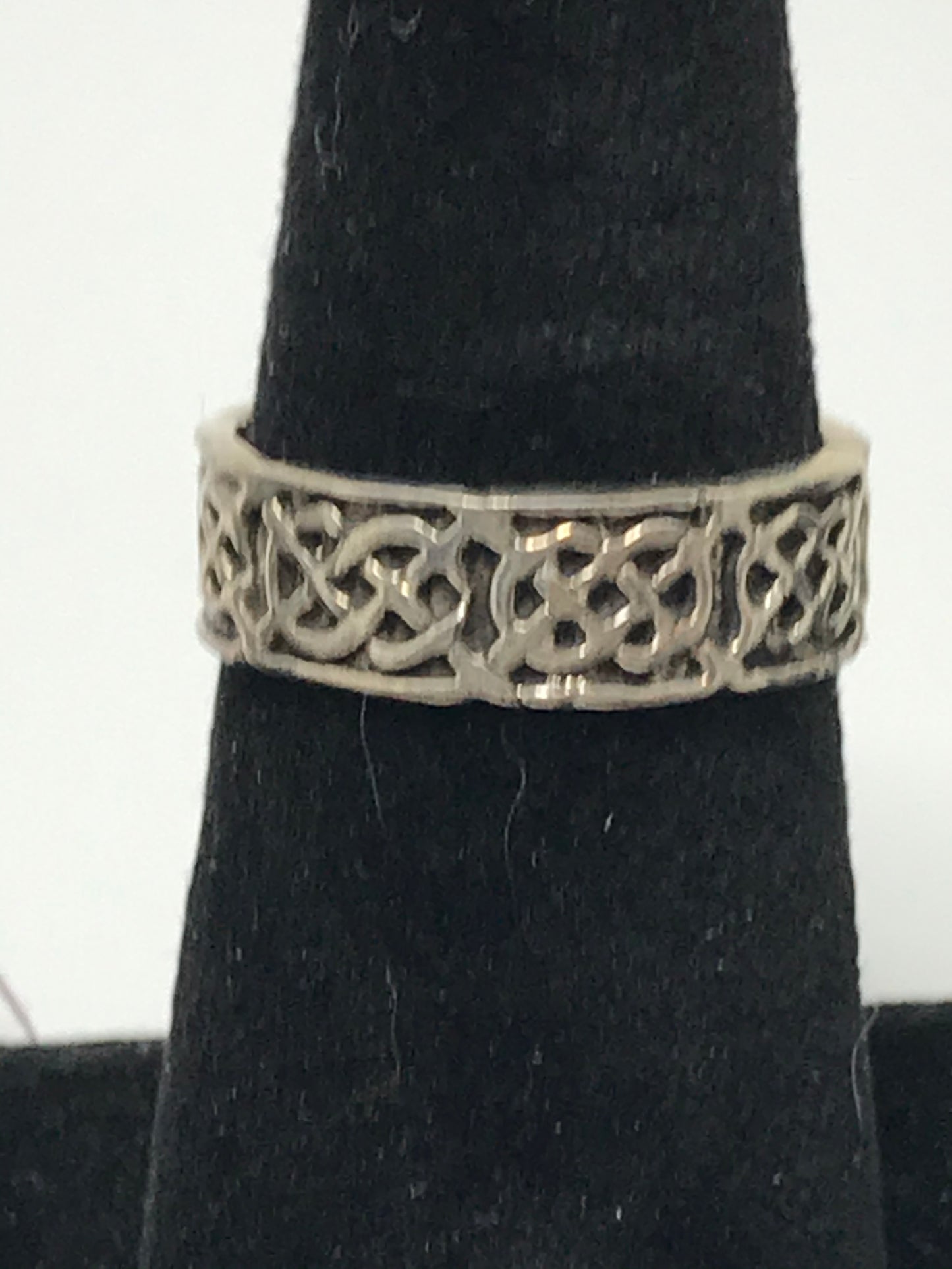Sterling Silver Celtic Knot Ring, Size 9 1/2
