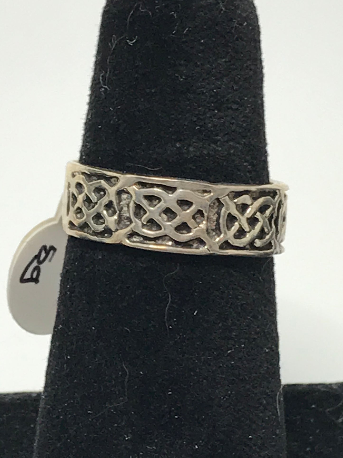 Sterling Silver Celtic Knot Ring, Size 9 1/2