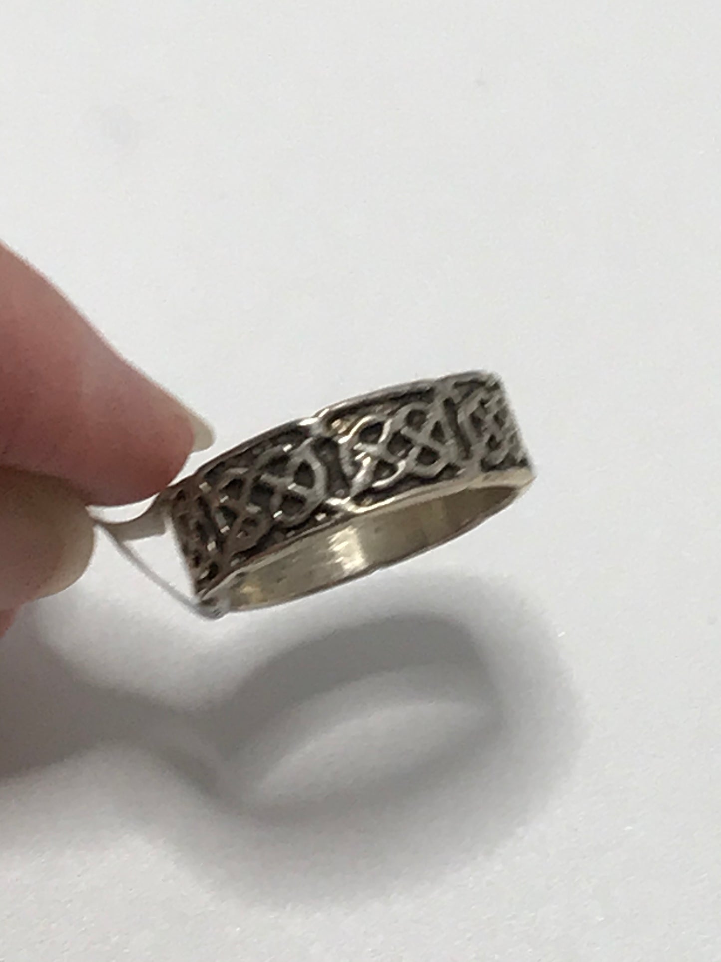 Sterling Silver Celtic Knot Ring, Size 9 1/2