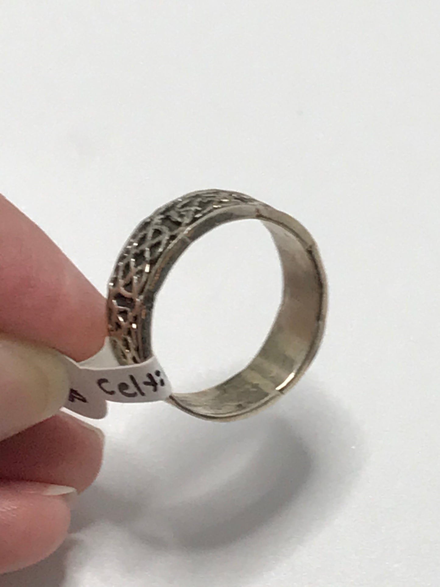 Sterling Silver Celtic Knot Ring, Size 9 1/2